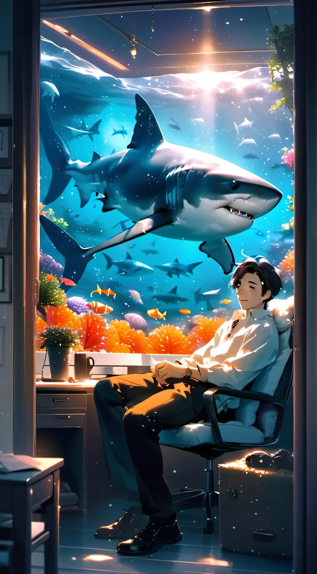 ai character: Leo background