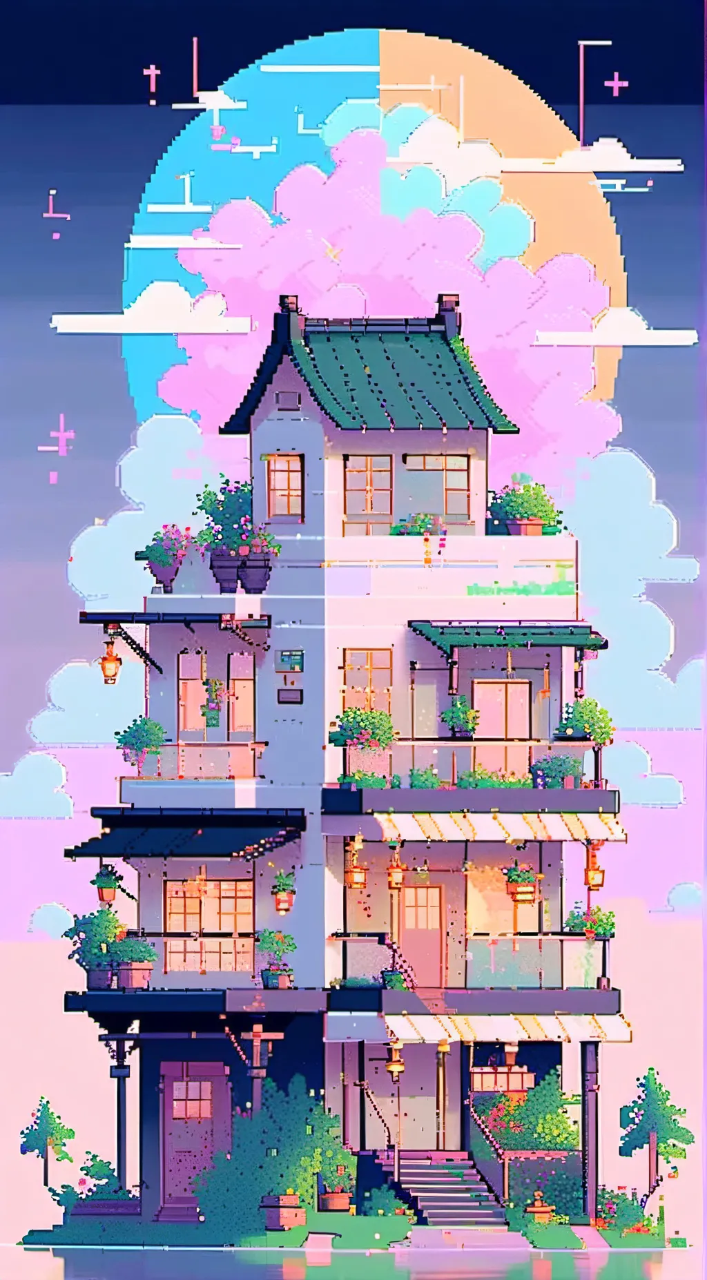 ai character: House of MM2 background