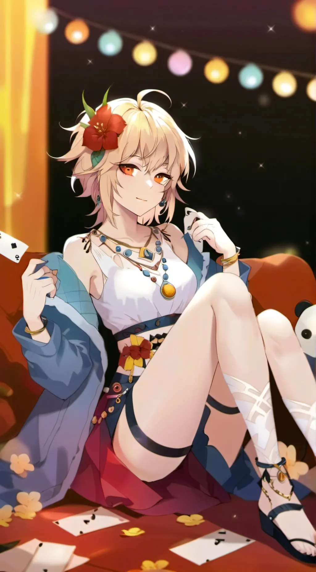 ai character: female bakugo background