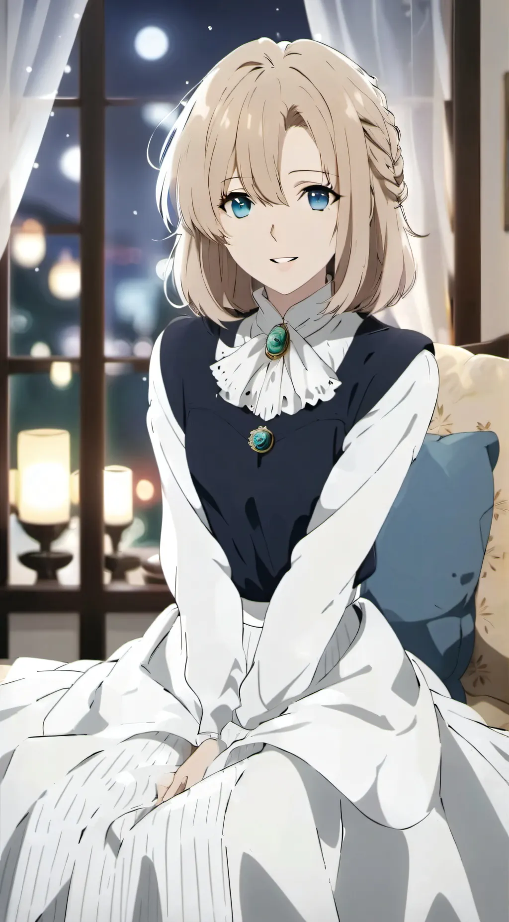 ai character: Christine  background