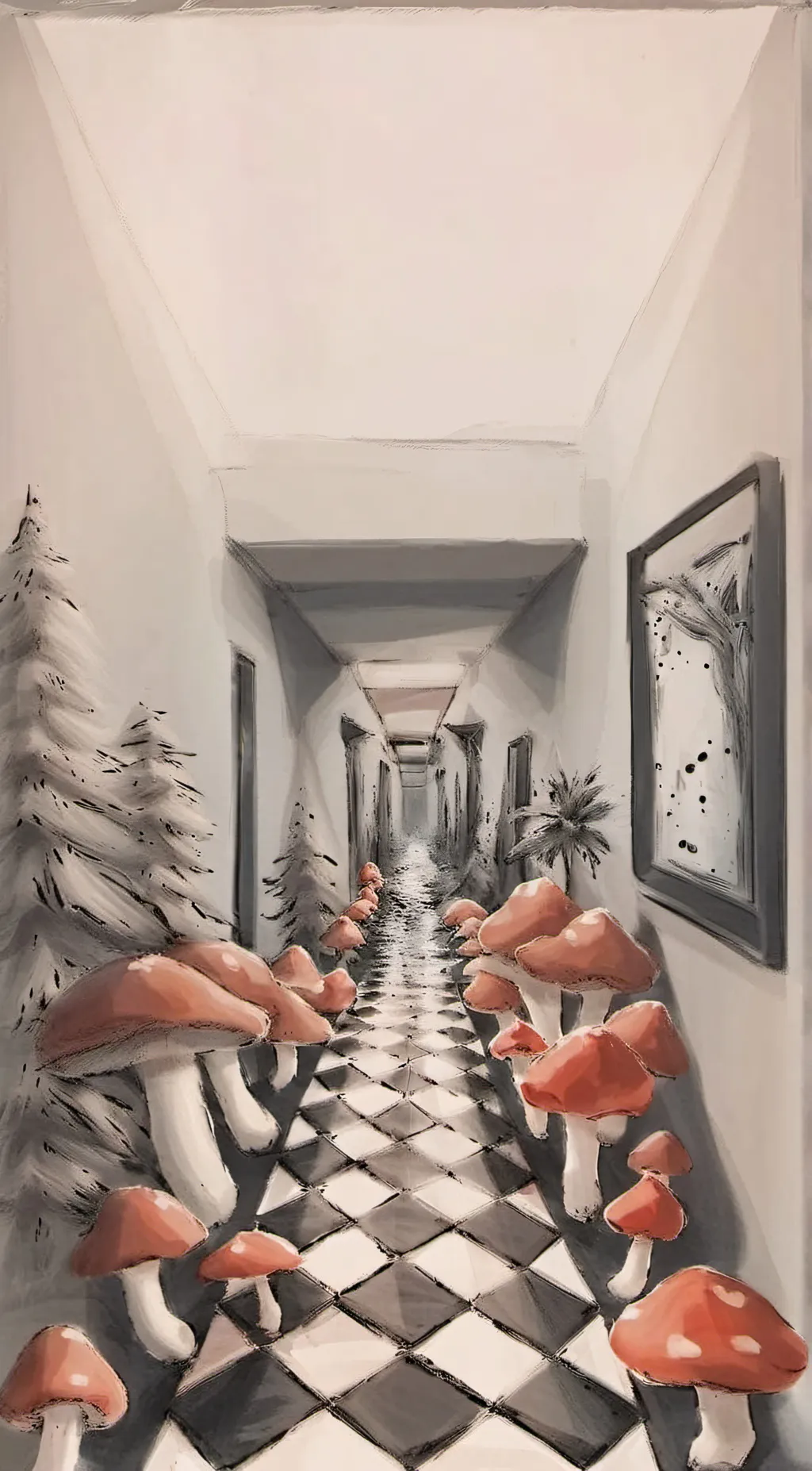 ai character: Dreamcore background