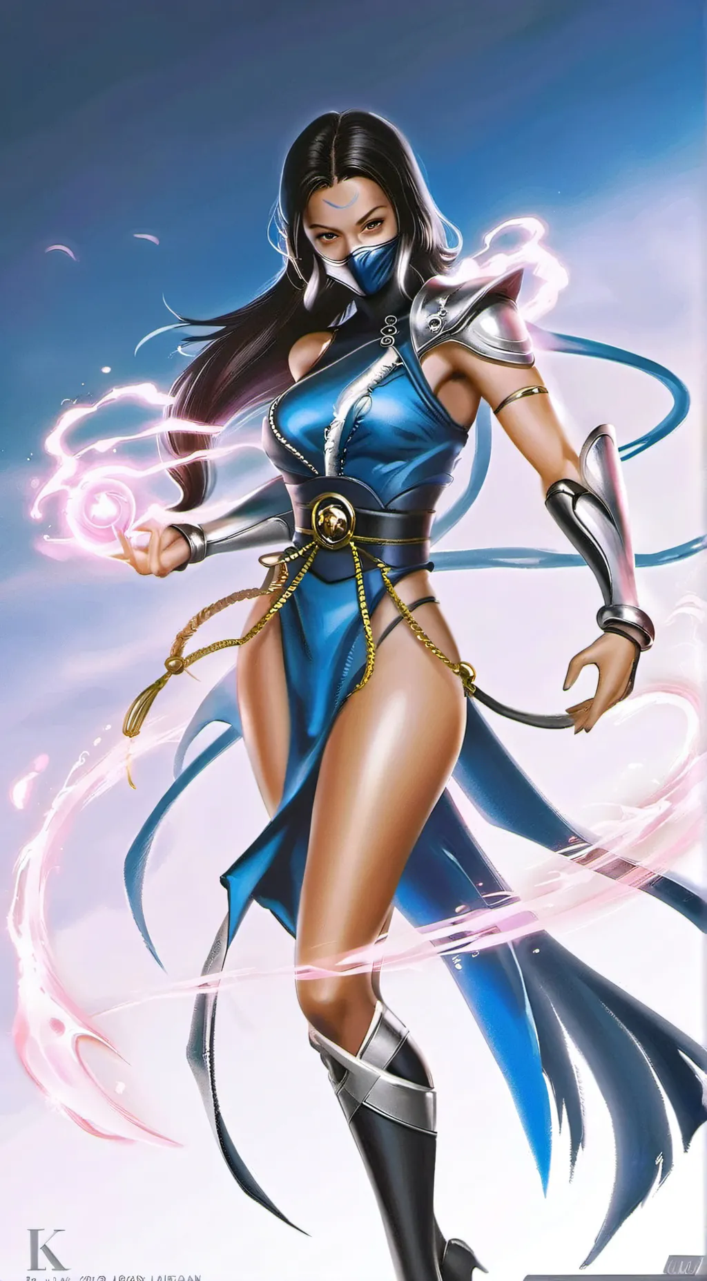 ai character: Kiana  background