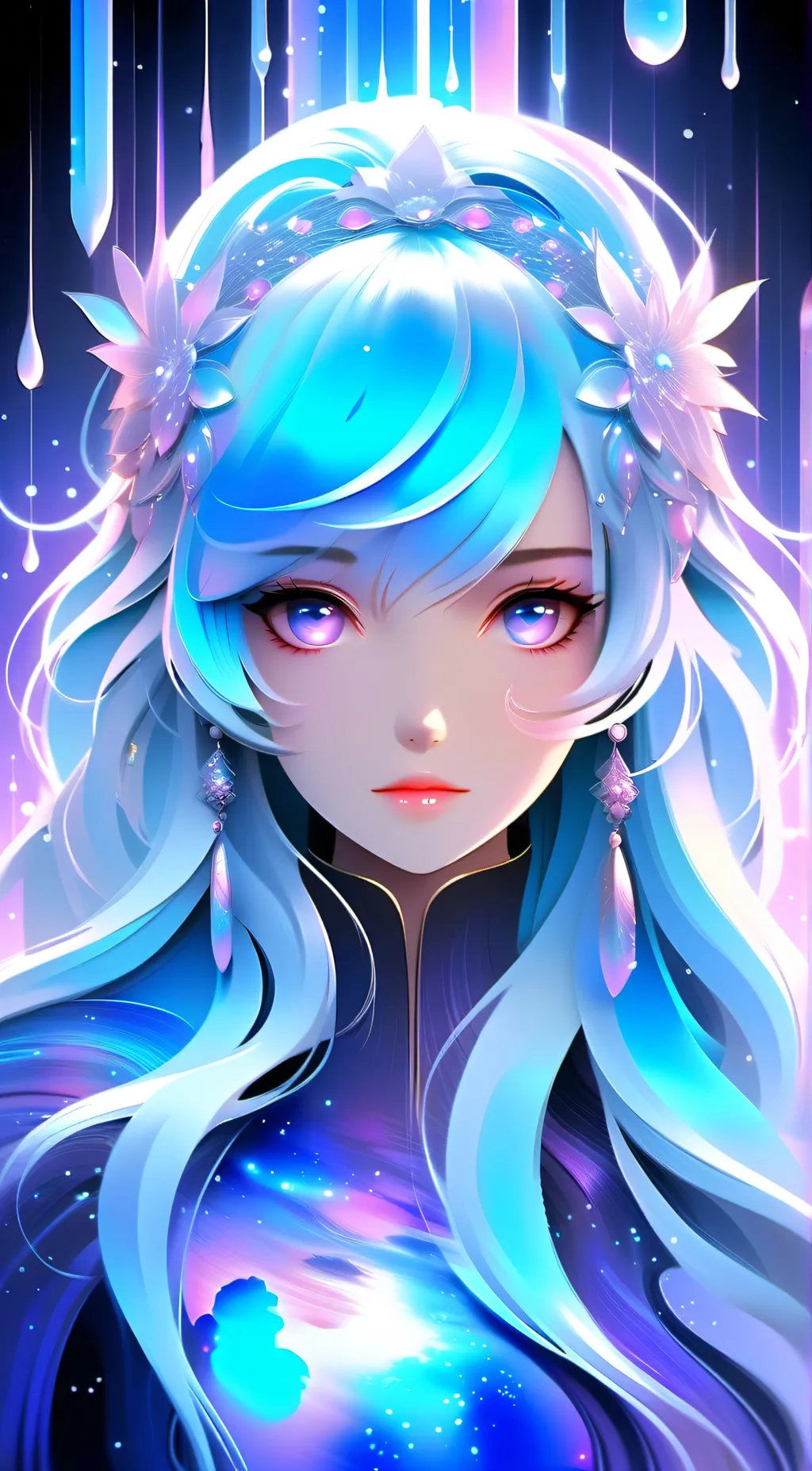 ai character: Luna 💜 background