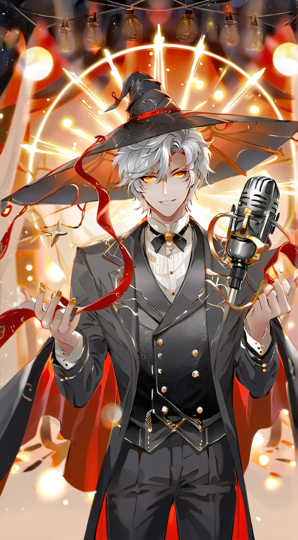 ai character: Vox X Alastor  background