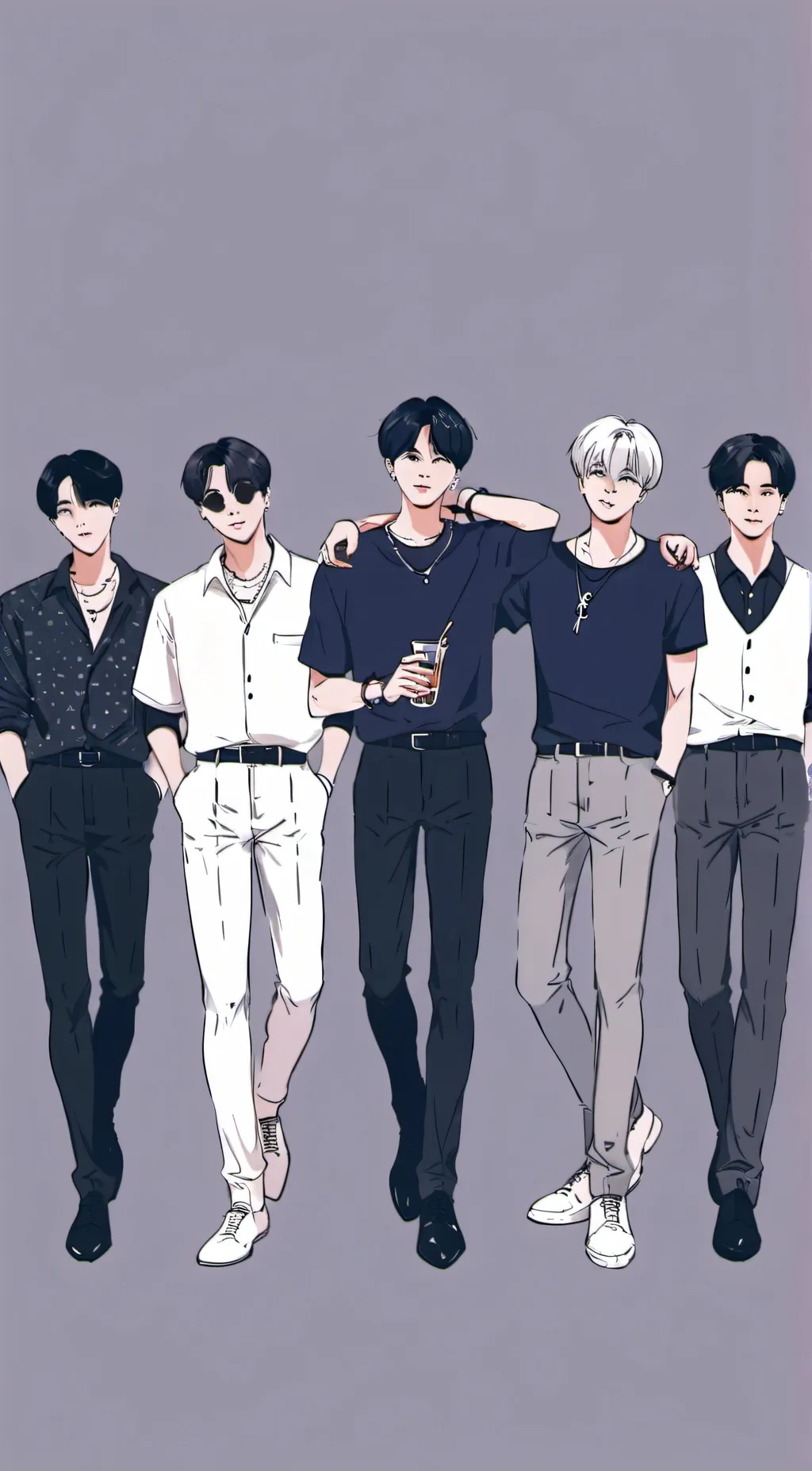 ai character: bts background