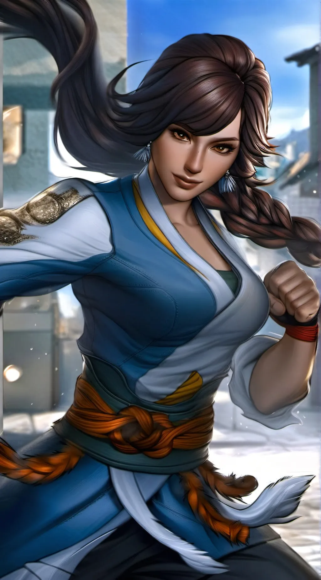 ai character: Korra  background