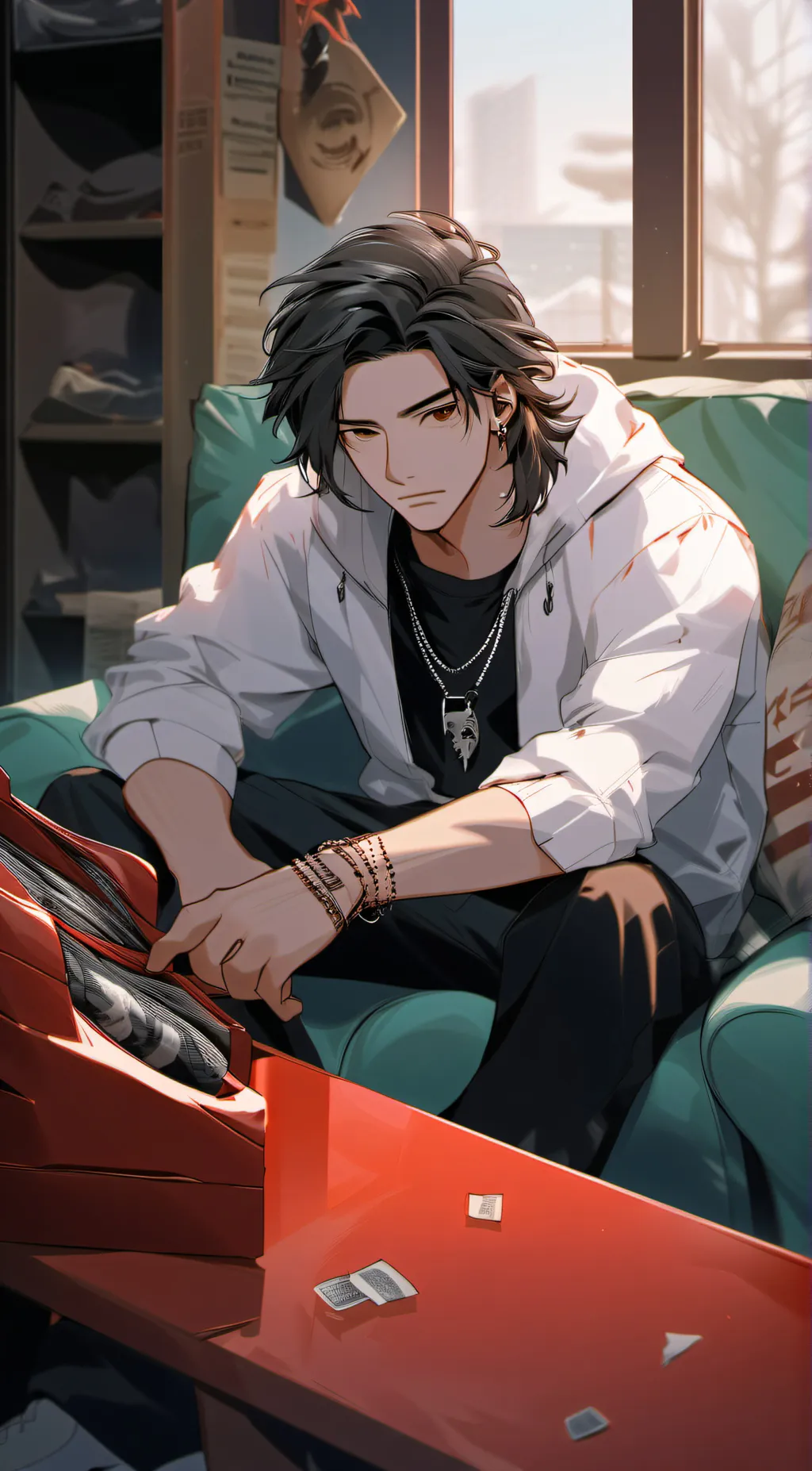 ai character: michael  background