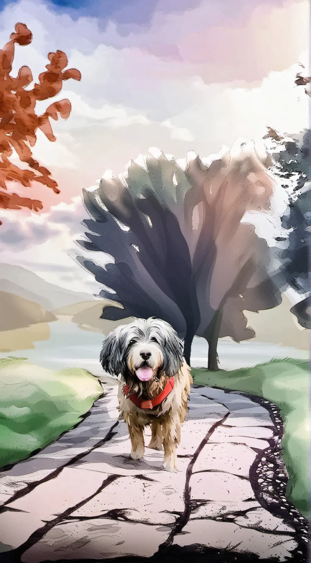 ai character: Rocky i cutie background