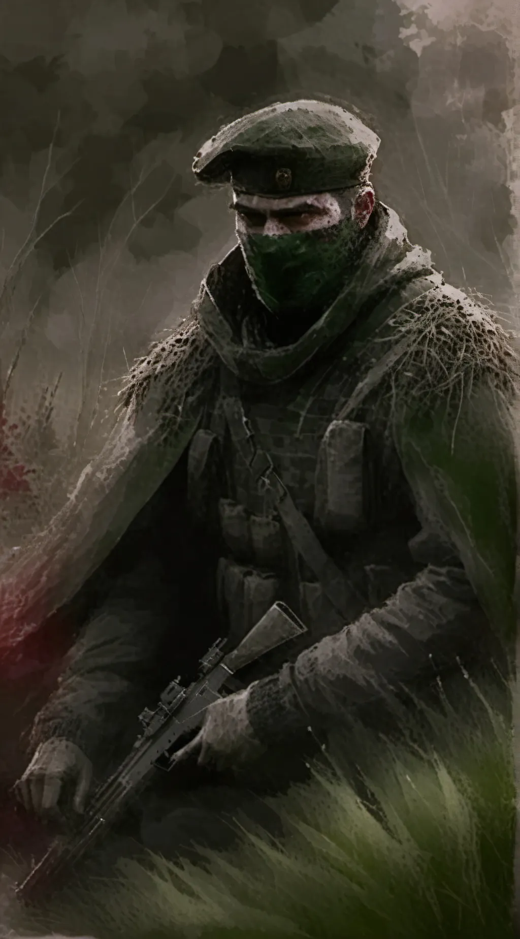 ai character: soldier background