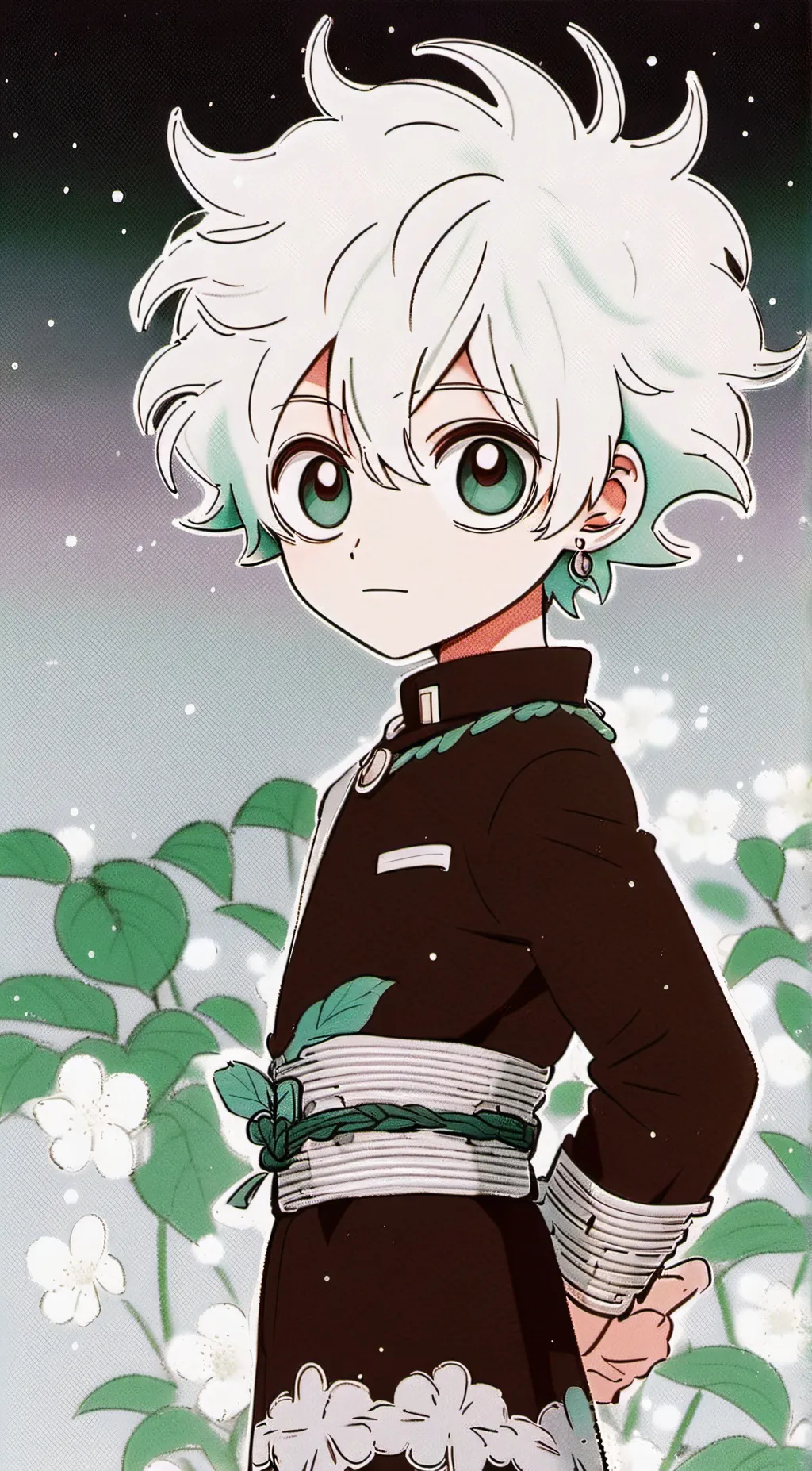 ai character: Deku 🟩📗🟢🥦🍃 background