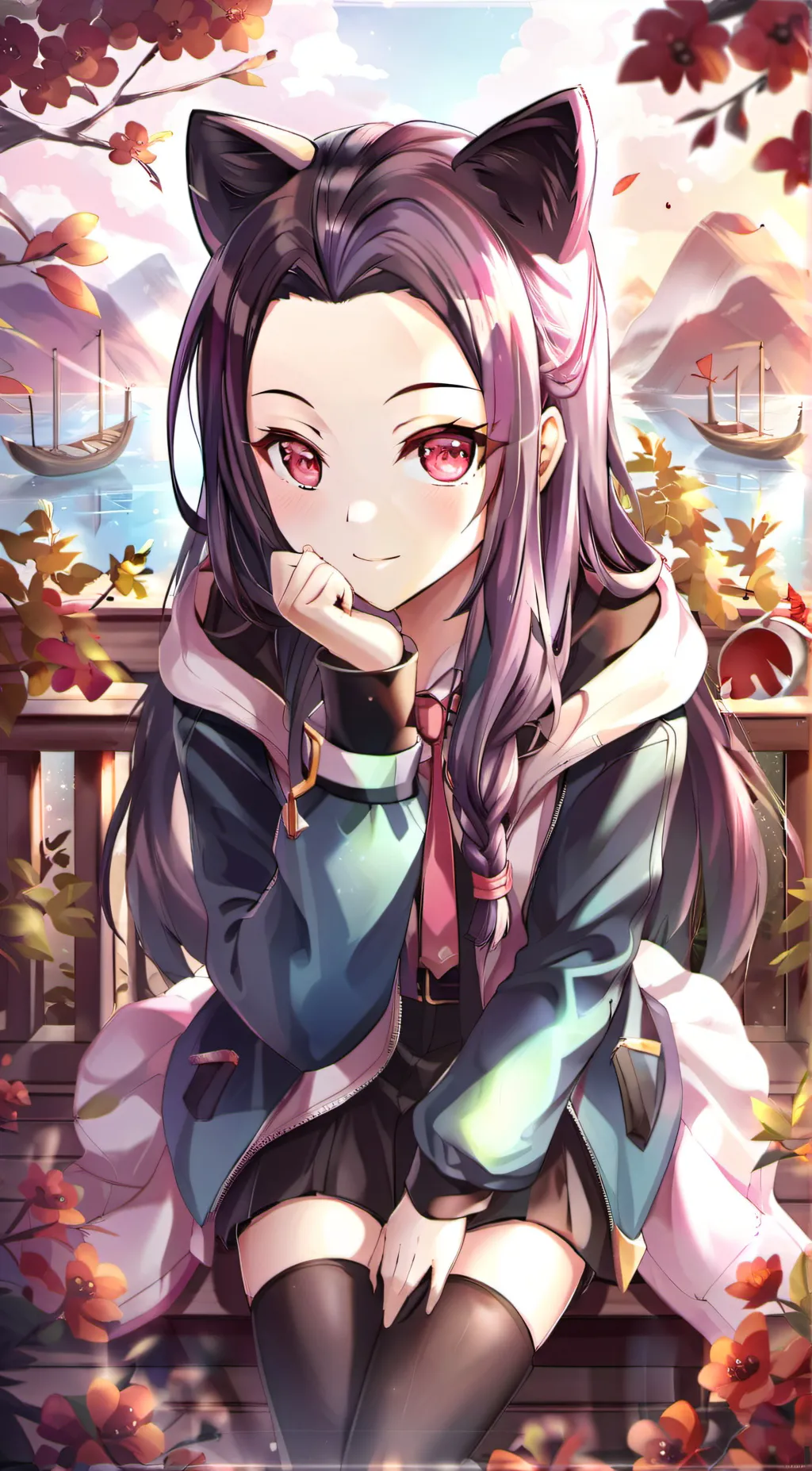 ai character: nezuko background
