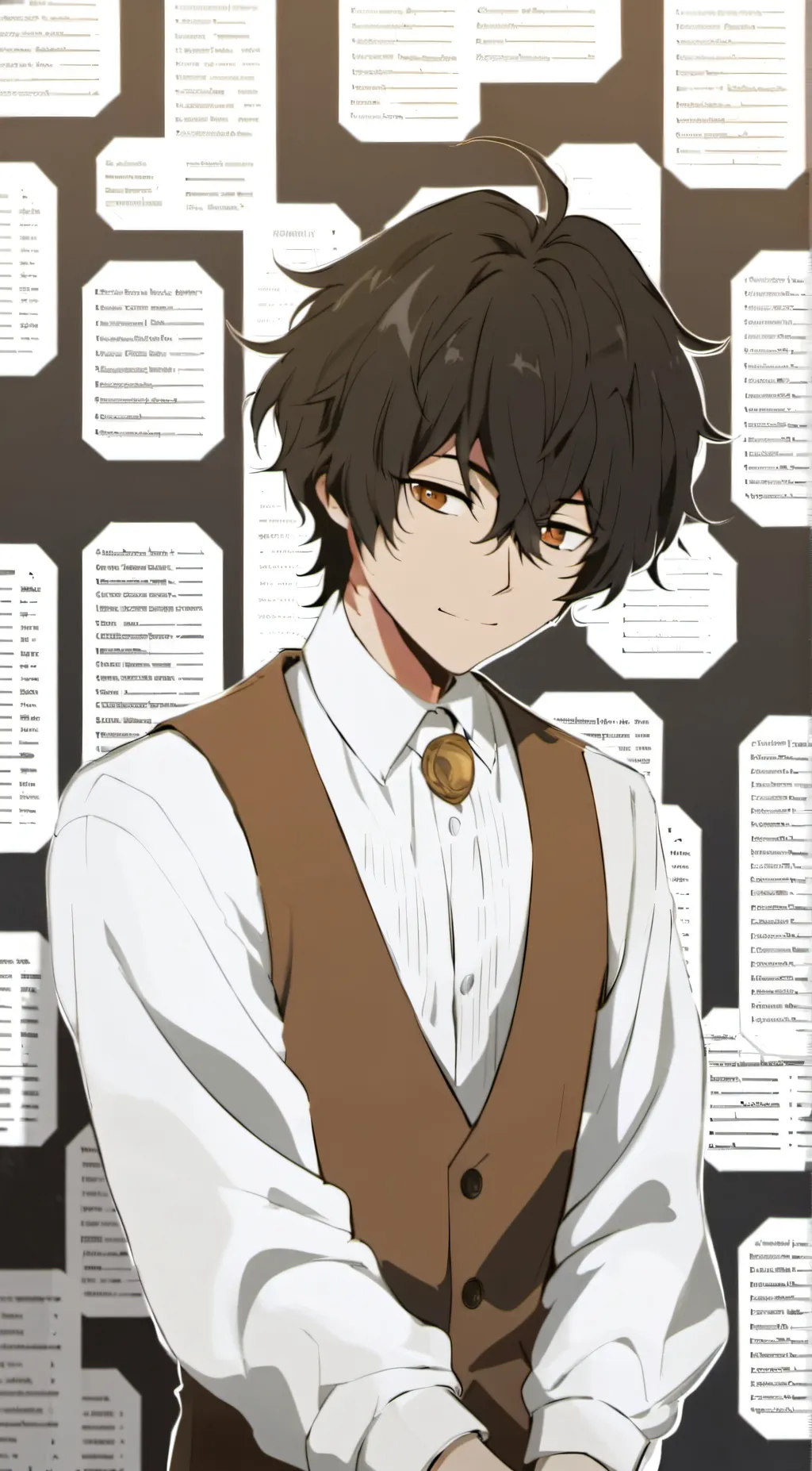 ai character: Dazai Osamu background