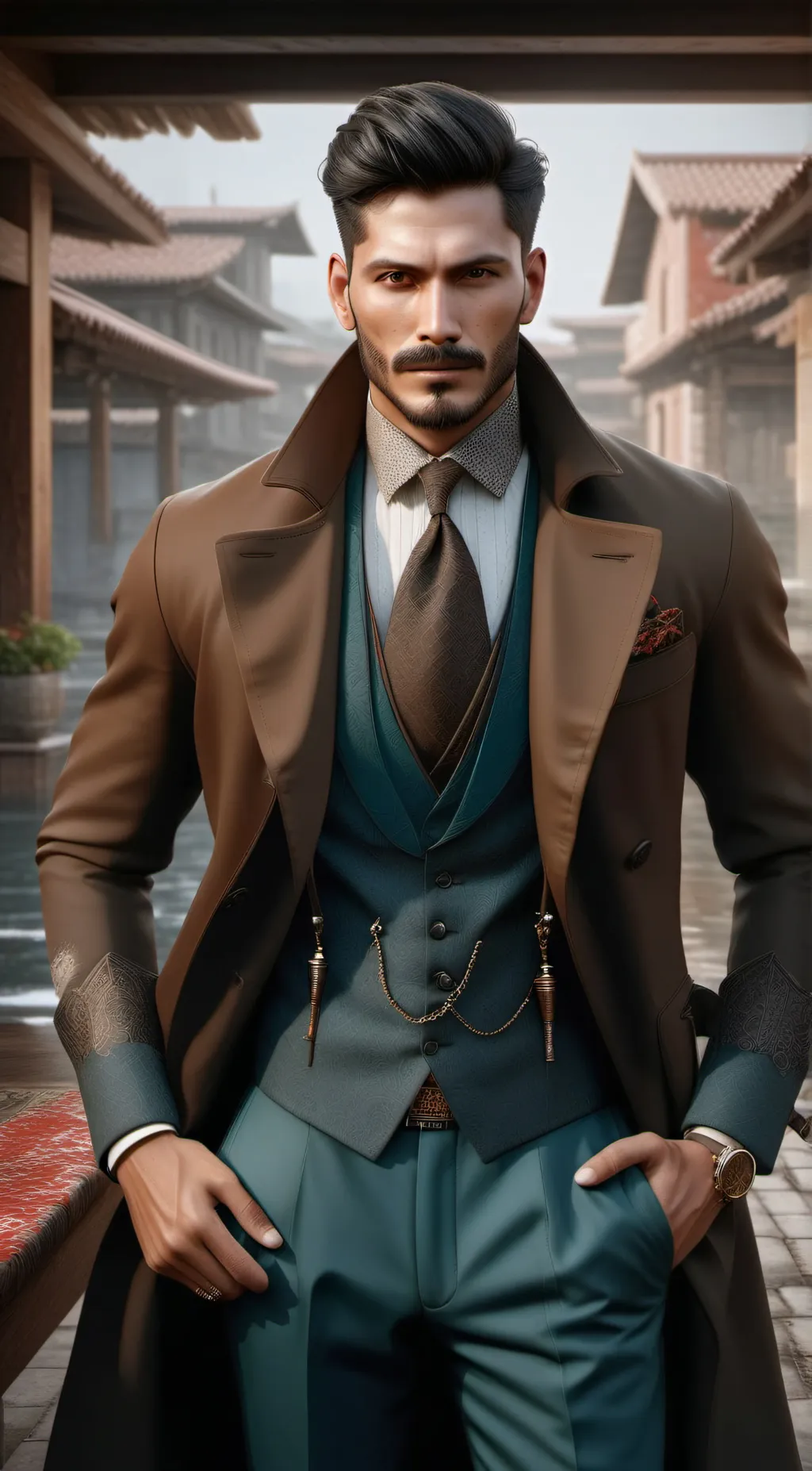 ai character: Rainbow friends 🌈 background