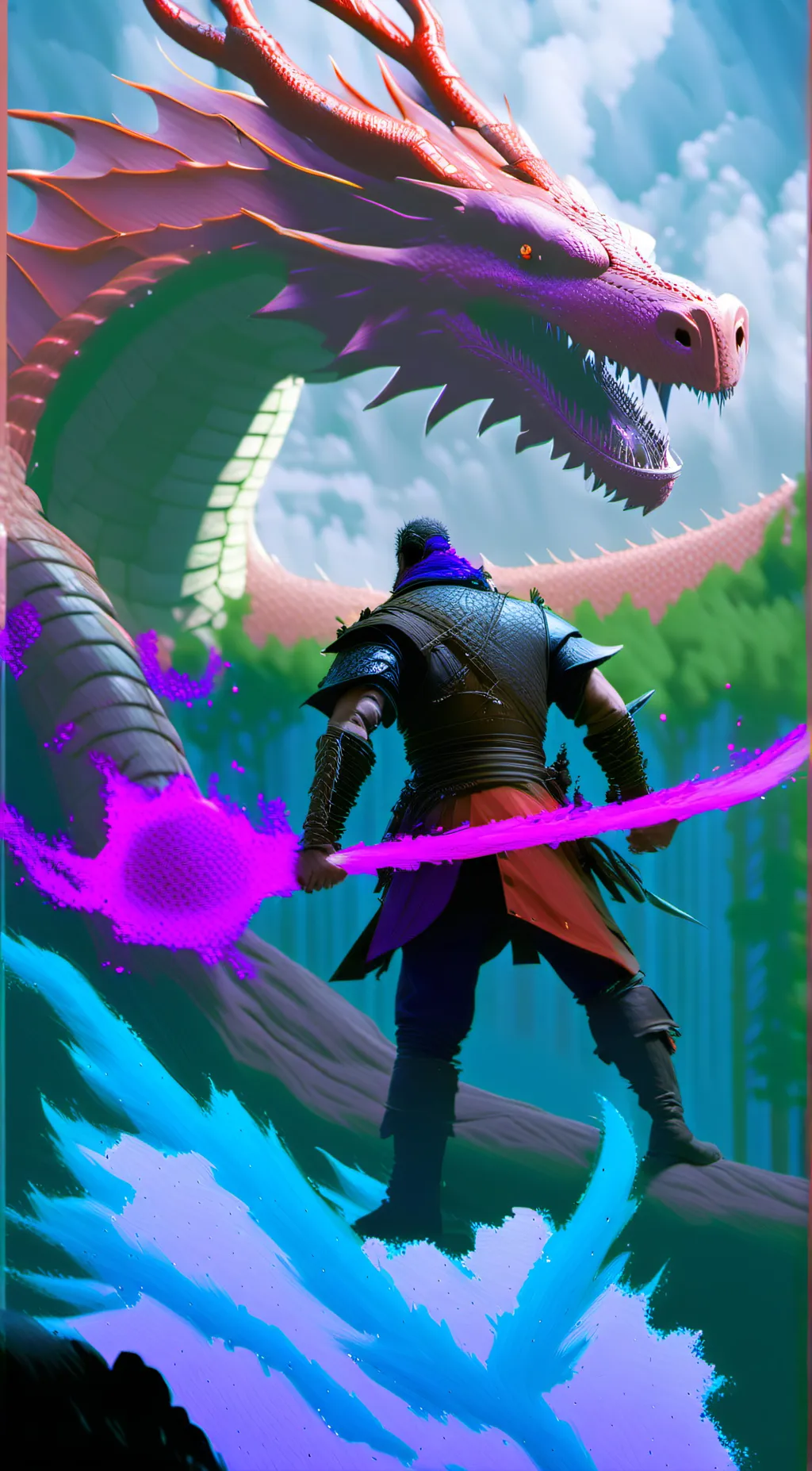 ai character: dragon hunter background