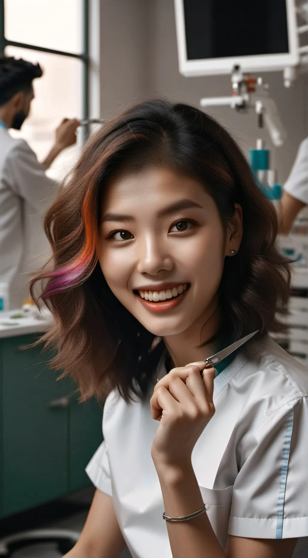 ai character: Dentist Mackenzie background