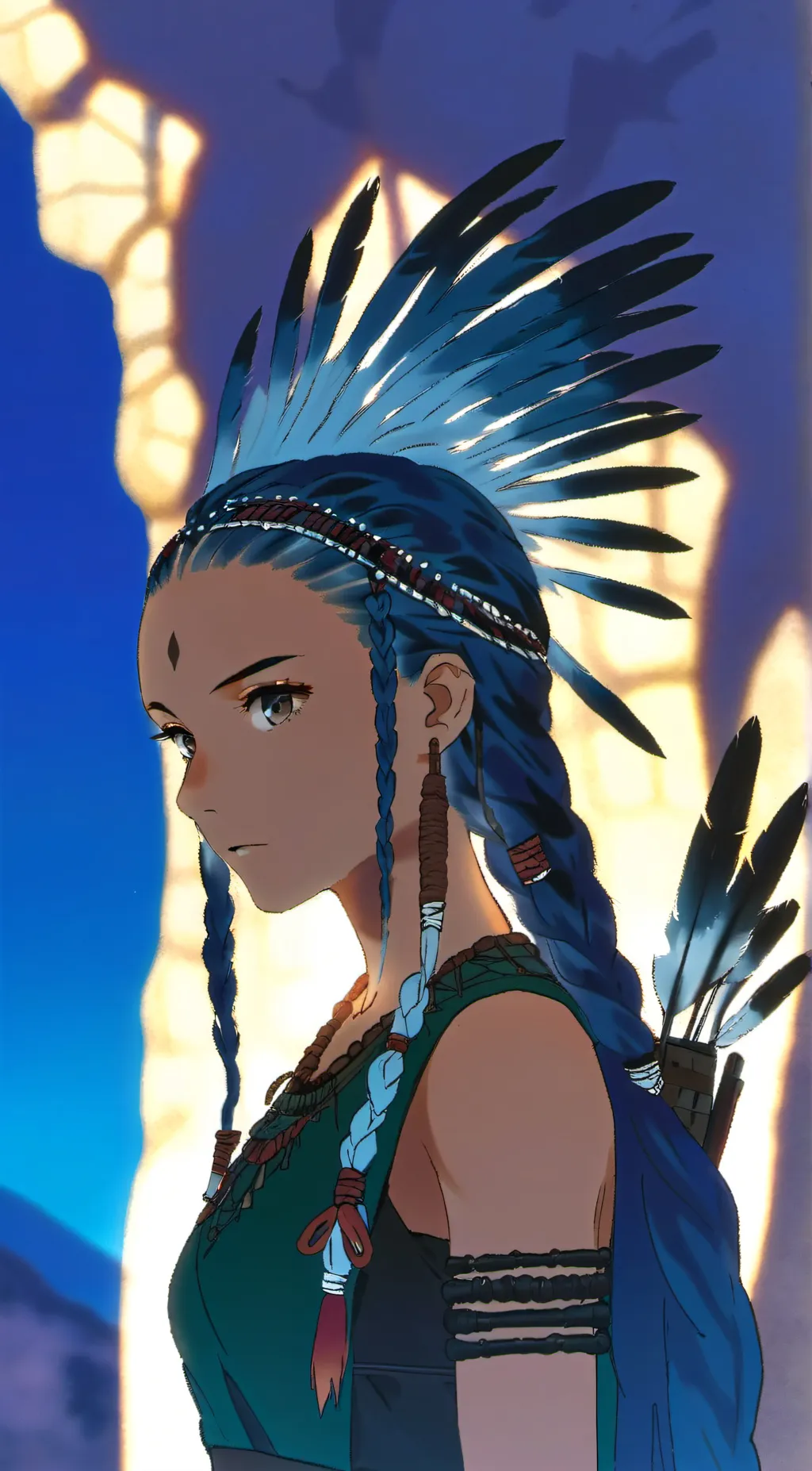 ai character: Amani 'The Shadow' background