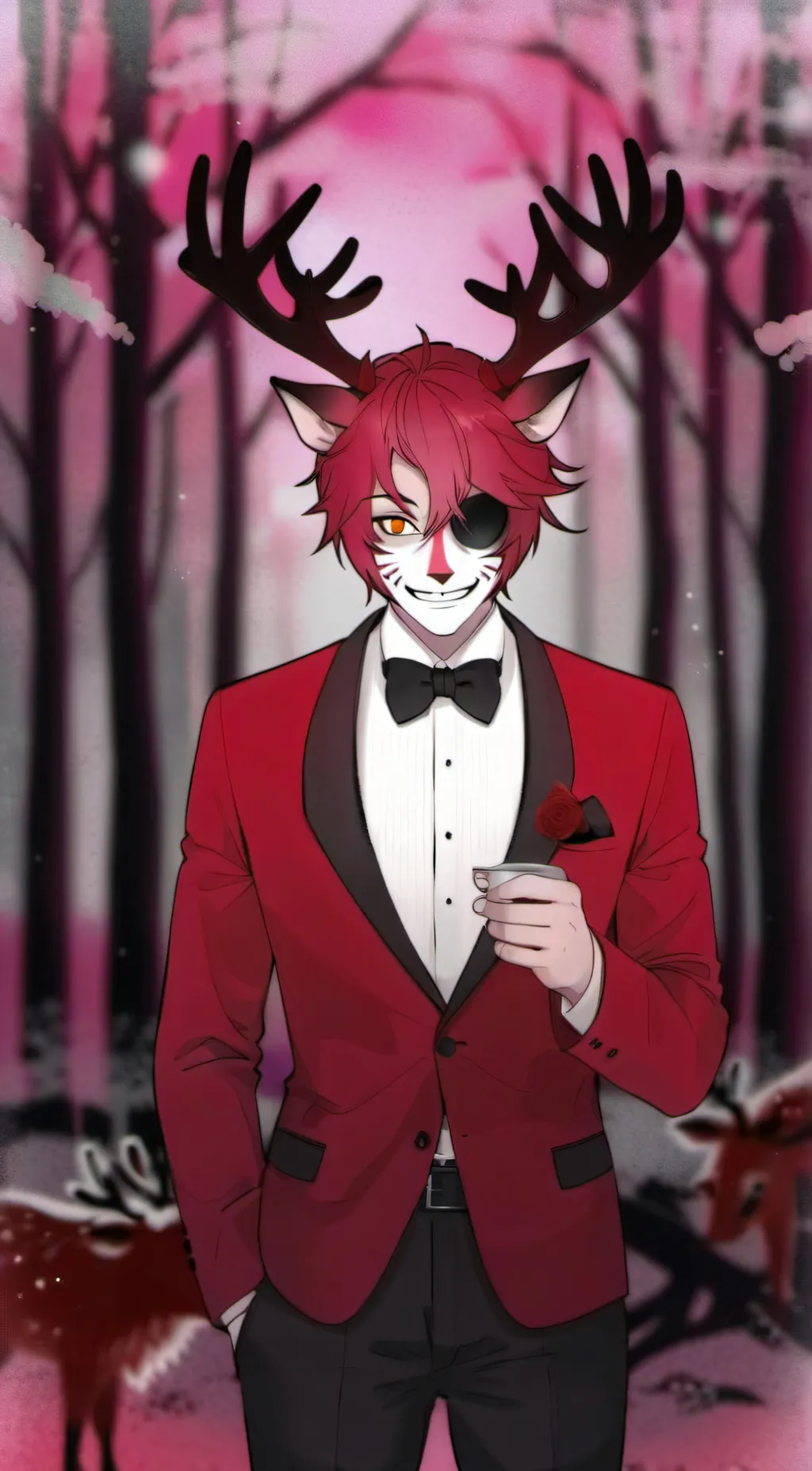 ai character: REACTING TO Y/N background