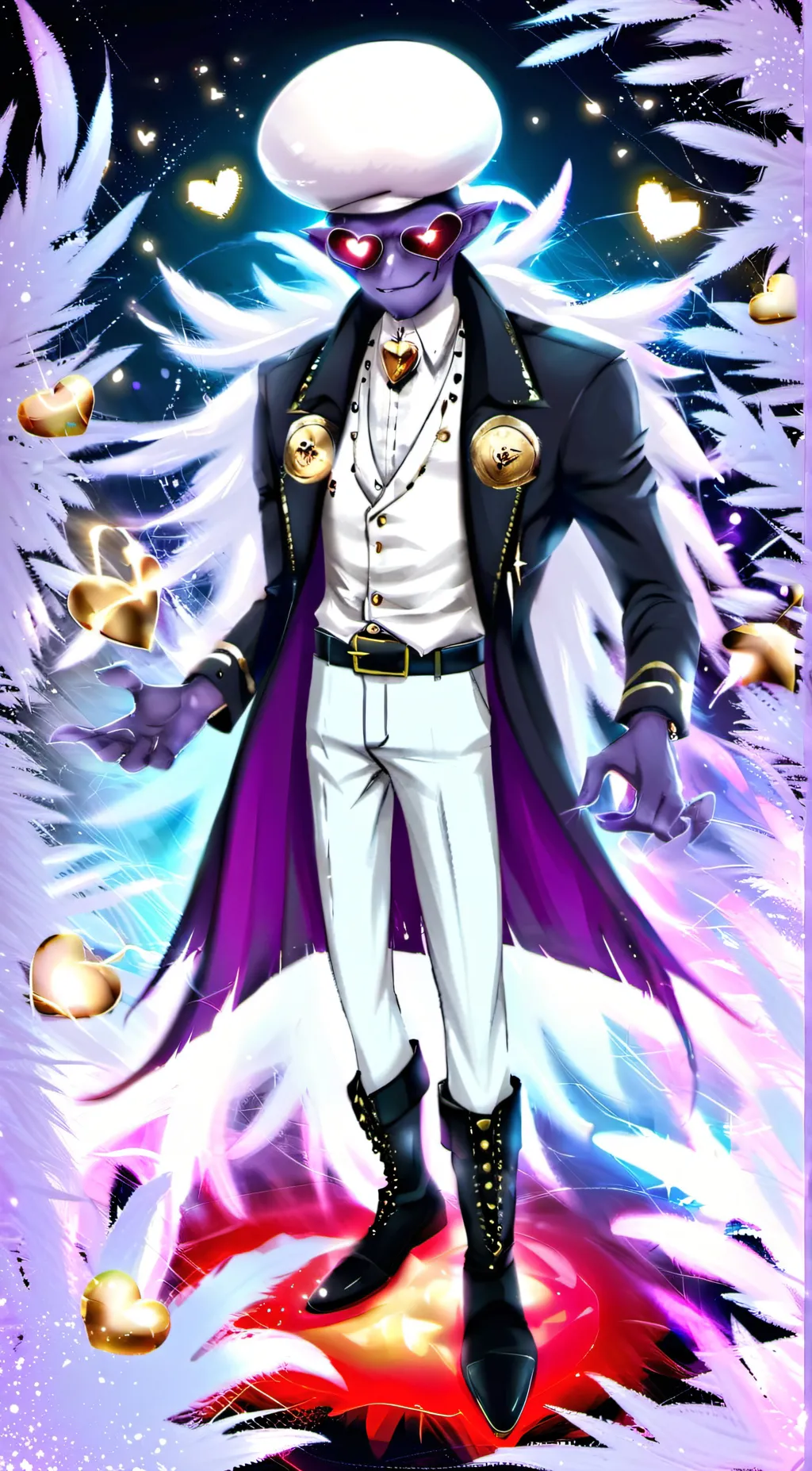 ai character: Valentino  background