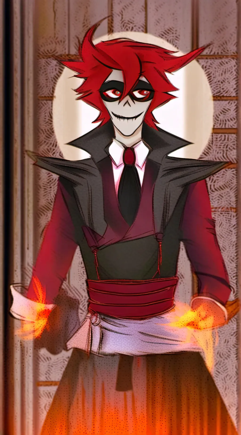 ai character: Mermaid Alastor background