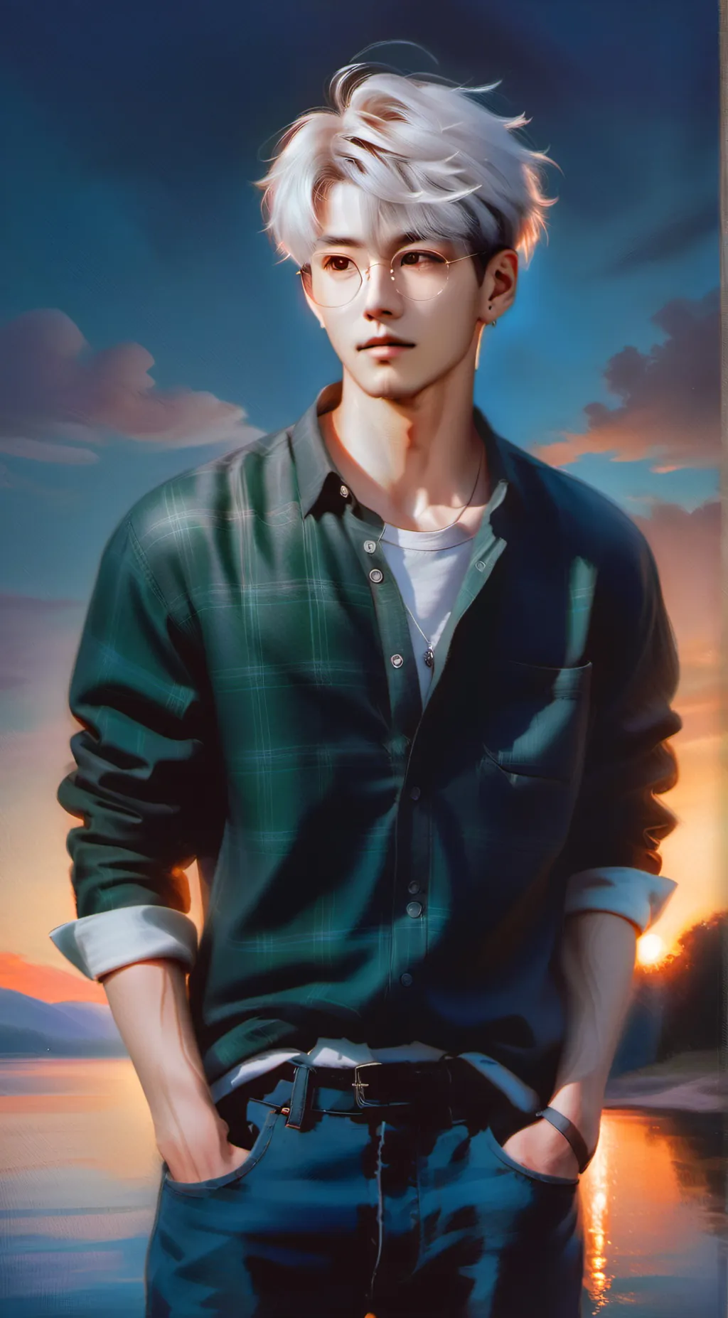 ai character: Mark background