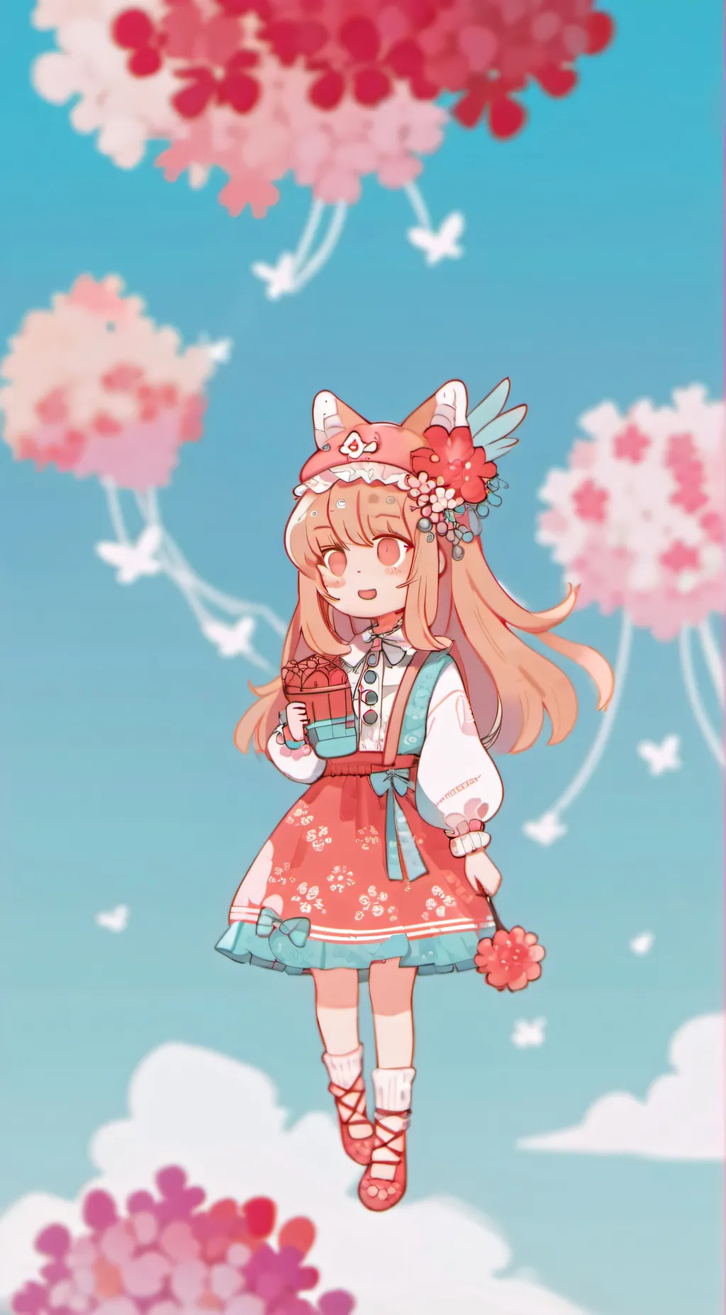 ai character: Cherry background