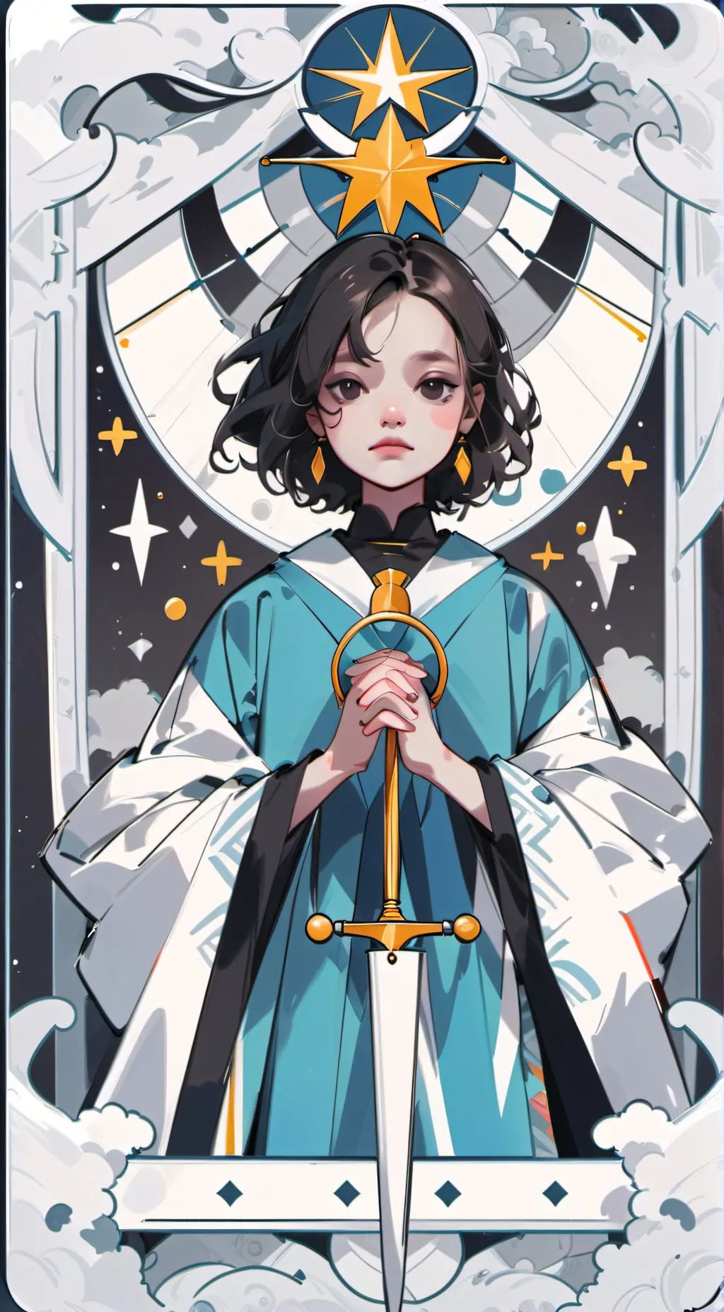 ai character: heven background