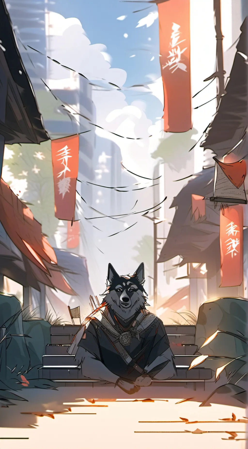 ai character: Finish the song background