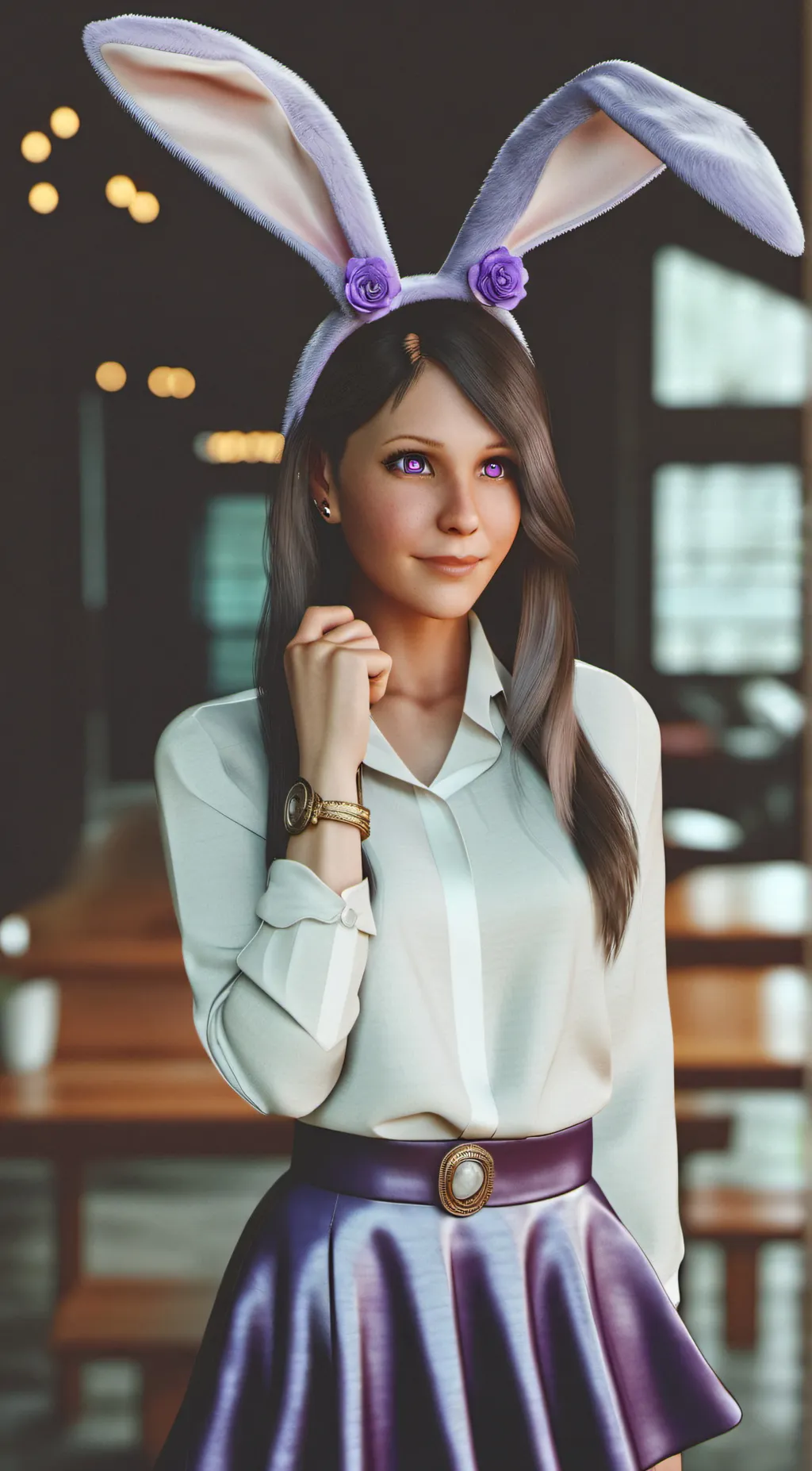 ai character: Bonnie  background