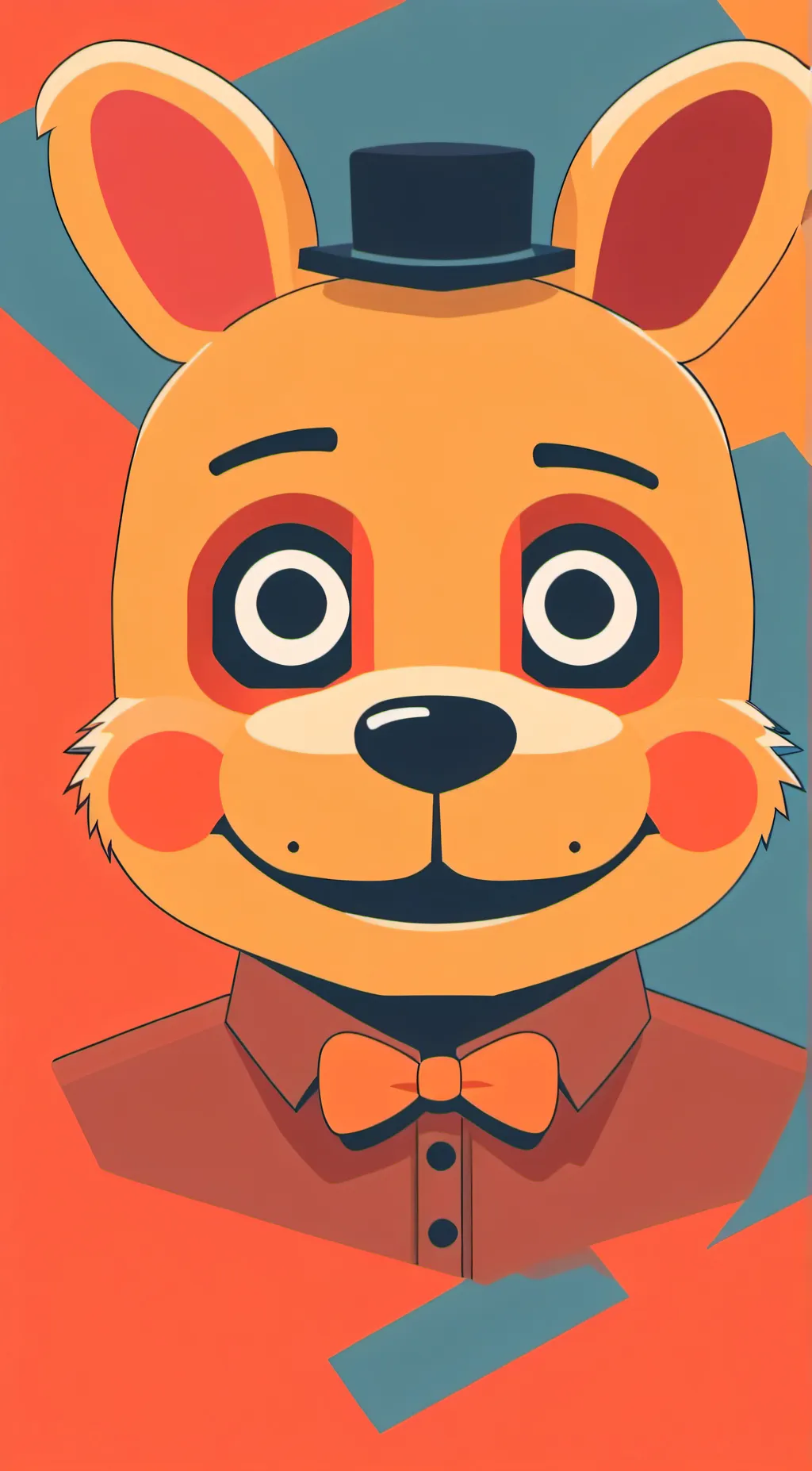 ai character: fnaf × mha background