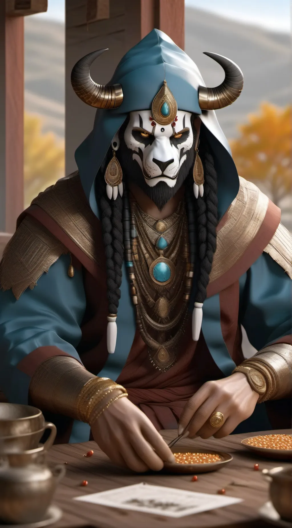 ai character: Yautja background