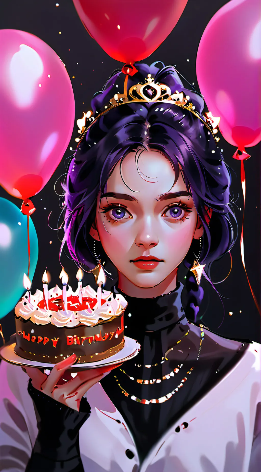 ai character: HBD TALKIE background