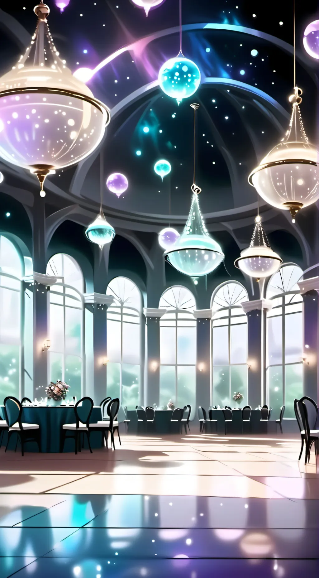 ai character: Mha prom background