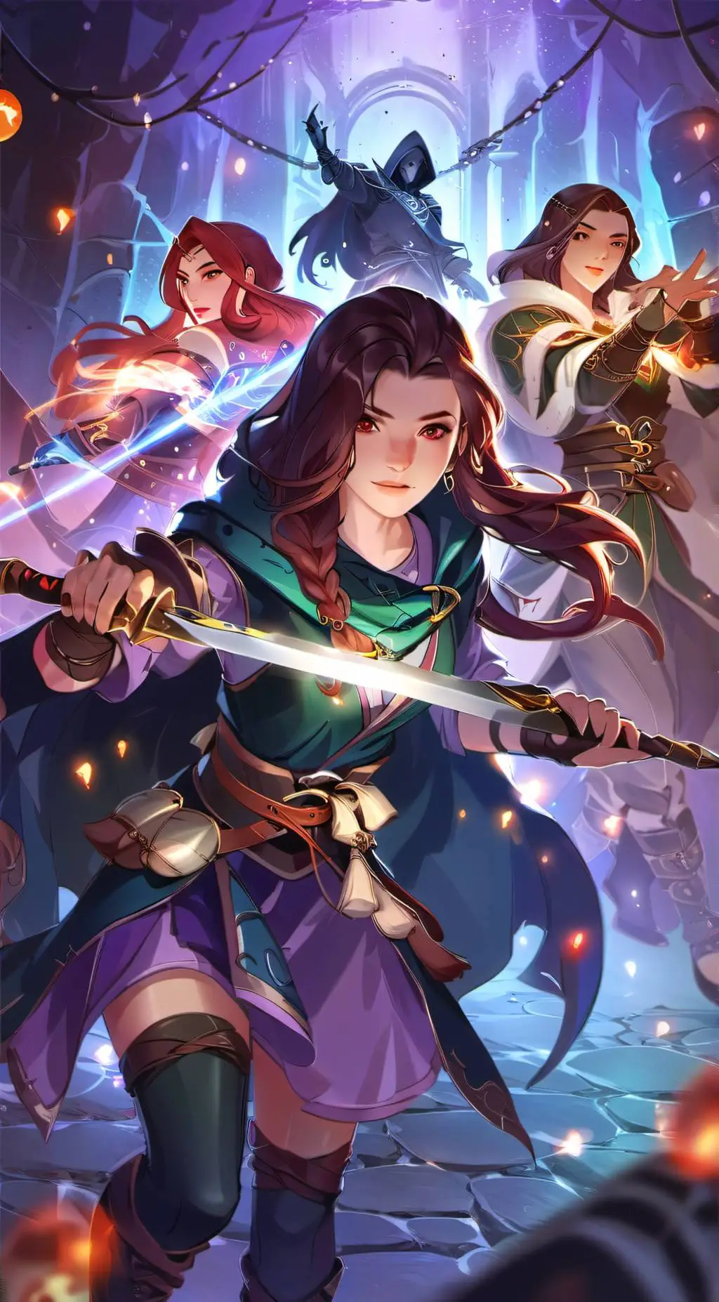 ai character: Kame, Kaori, Rika background