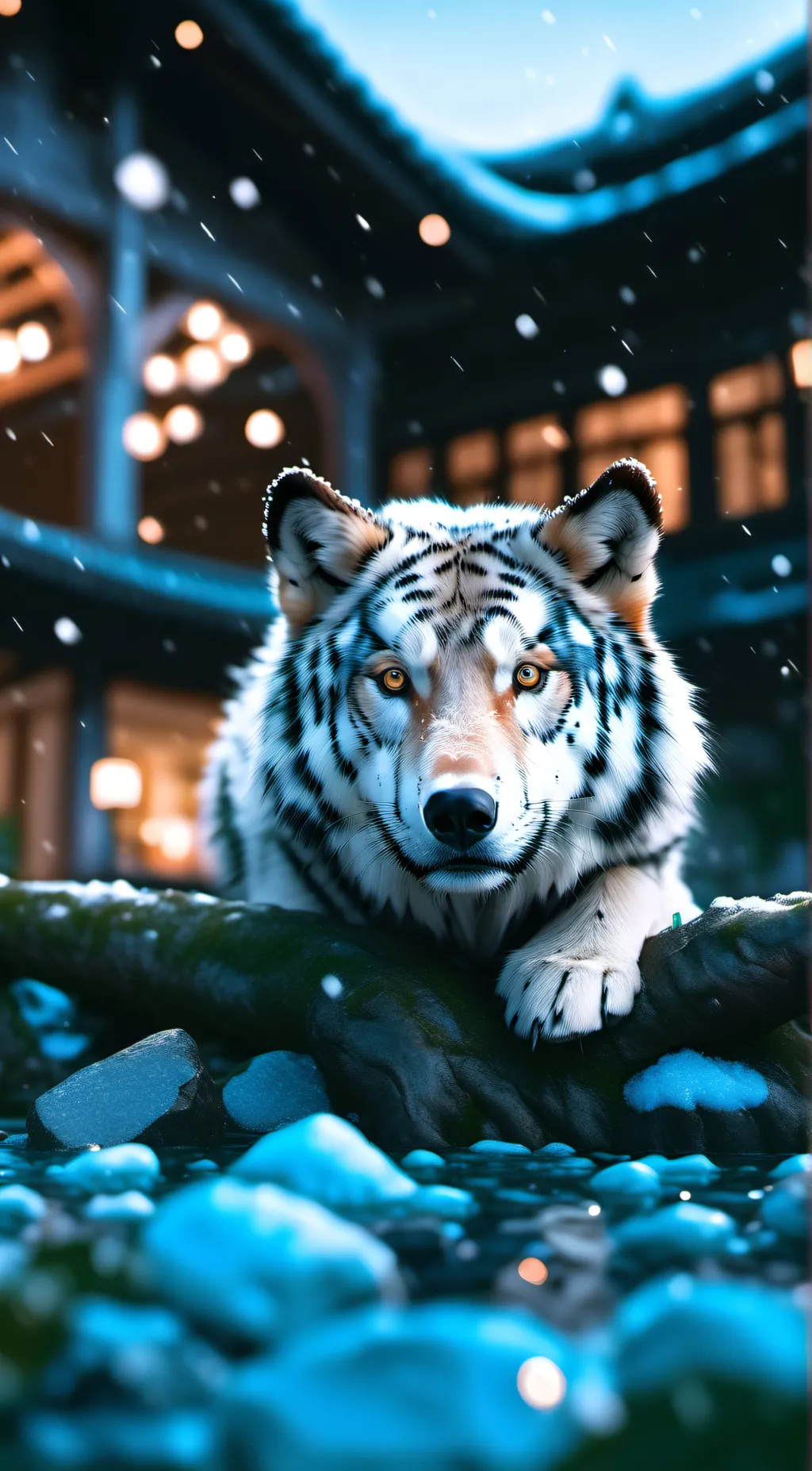 ai character: Helper Tiger background