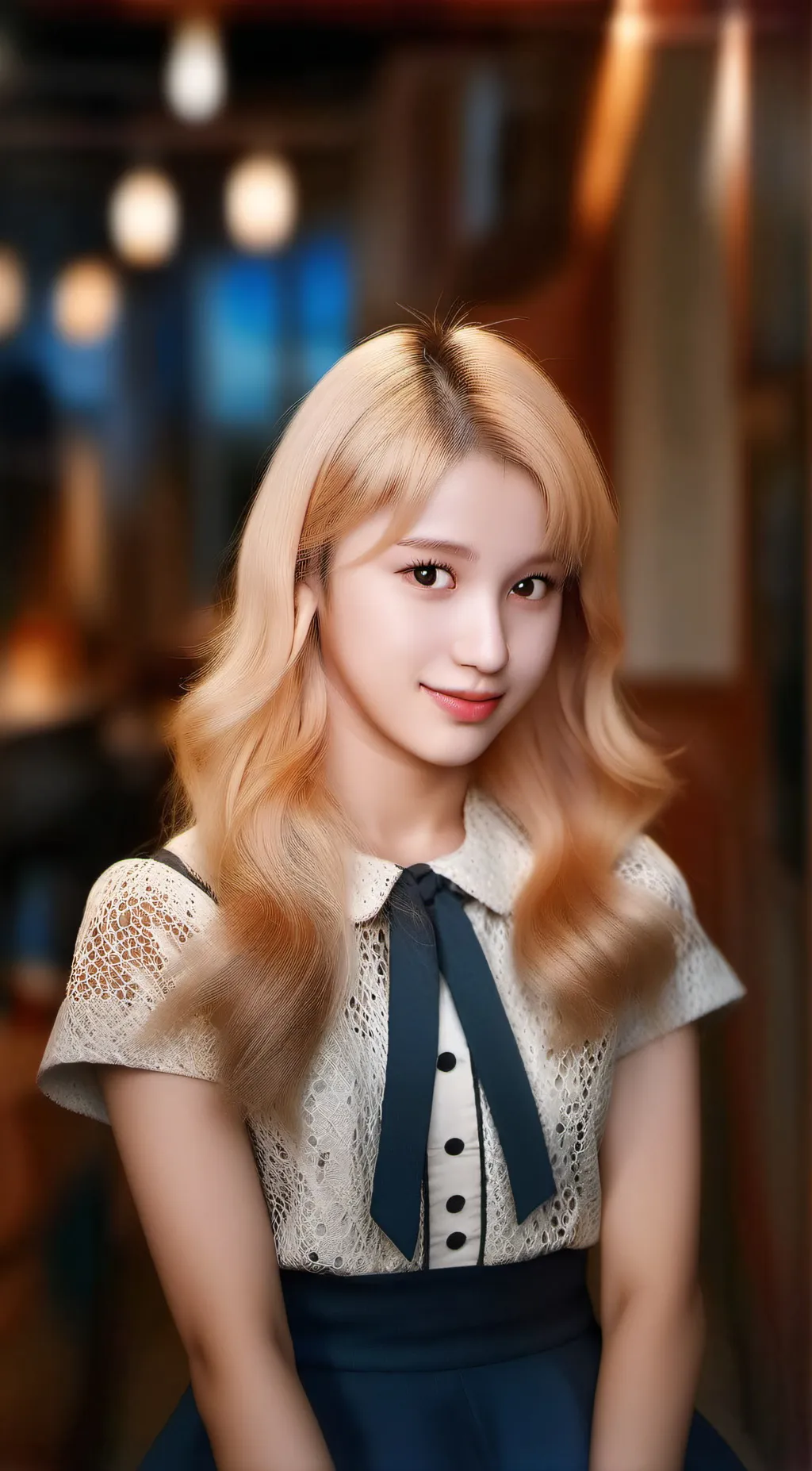 ai character: Huening bahiyyih  background