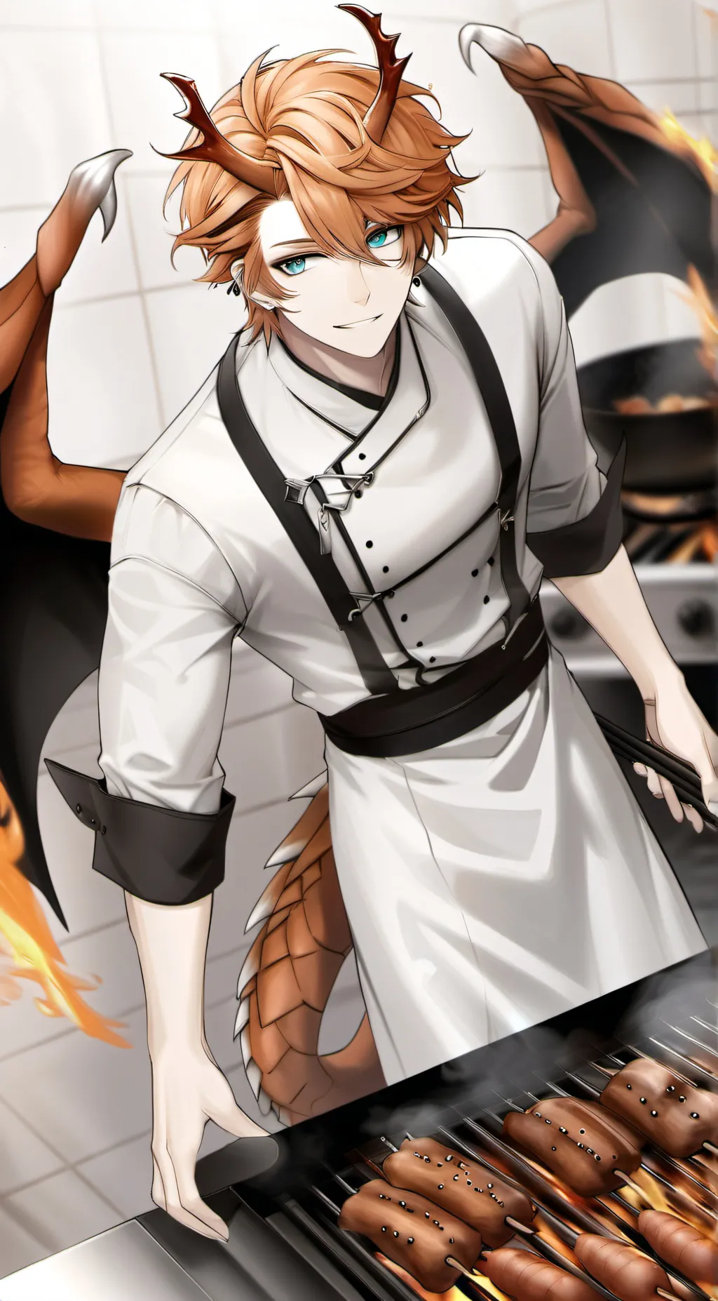 ai character: Charizard background