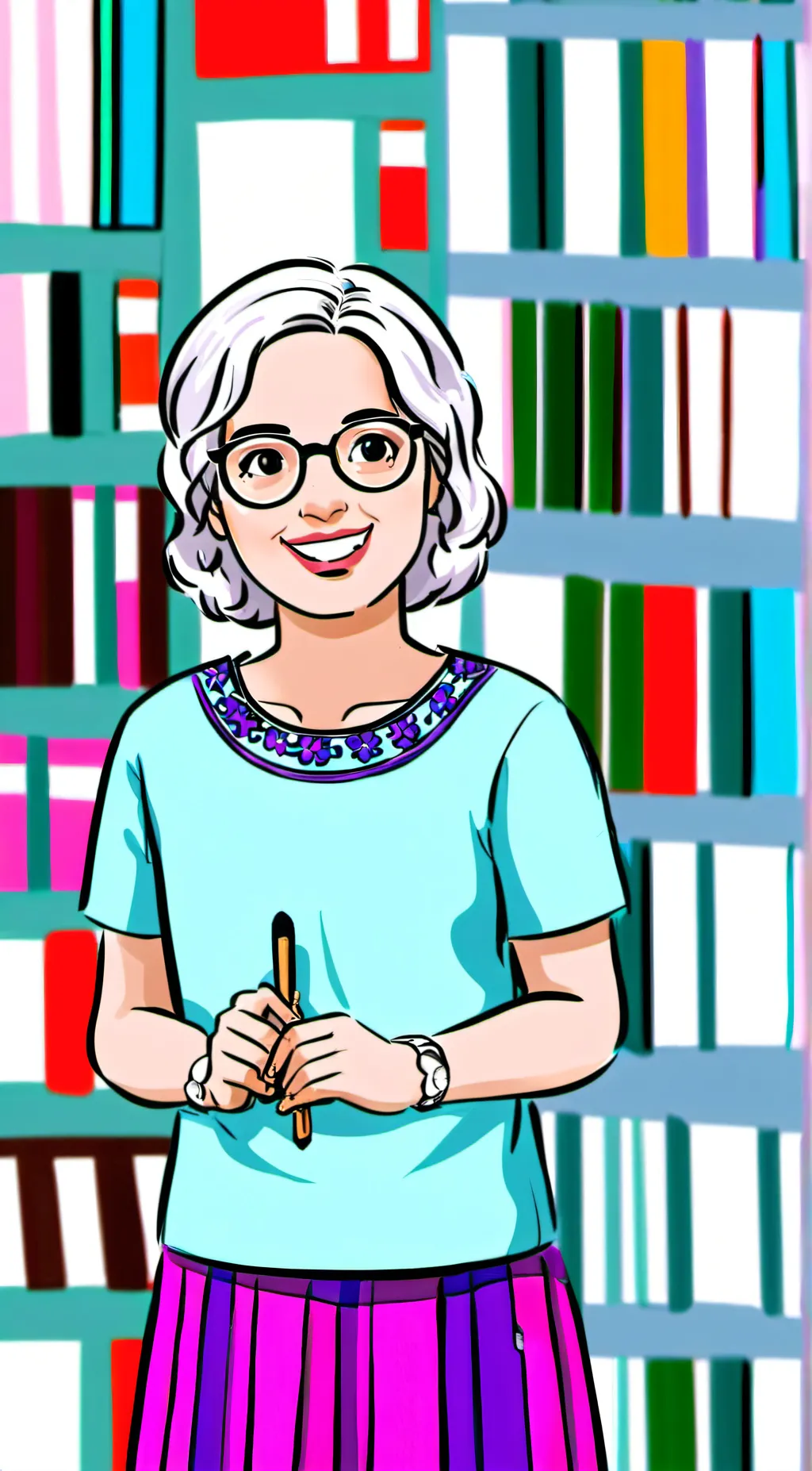 ai character: grandma background