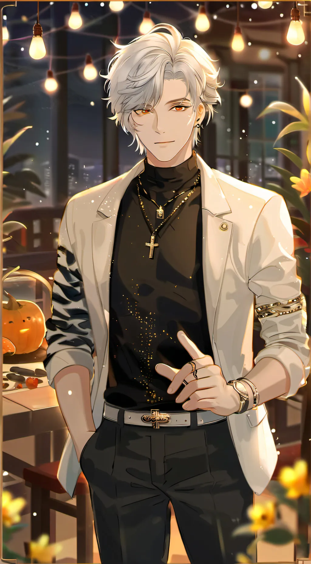 ai character: Damian background