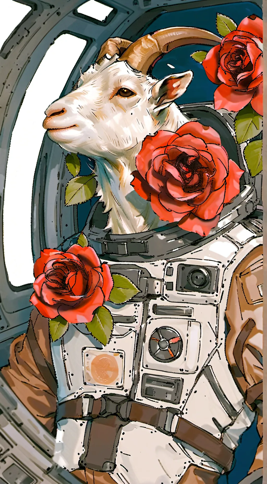 ai character: Goat background