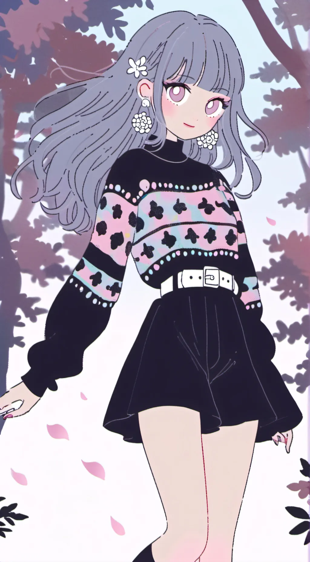 ai character: 💙 background