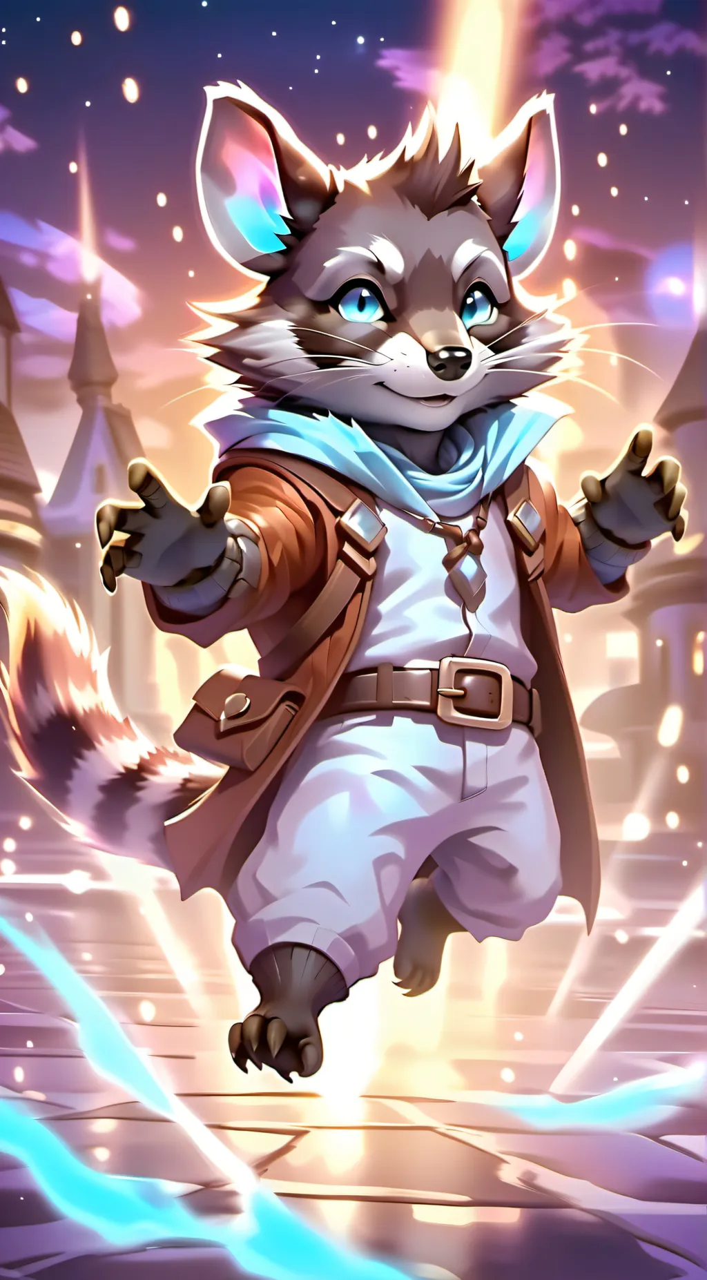 ai character: furry background