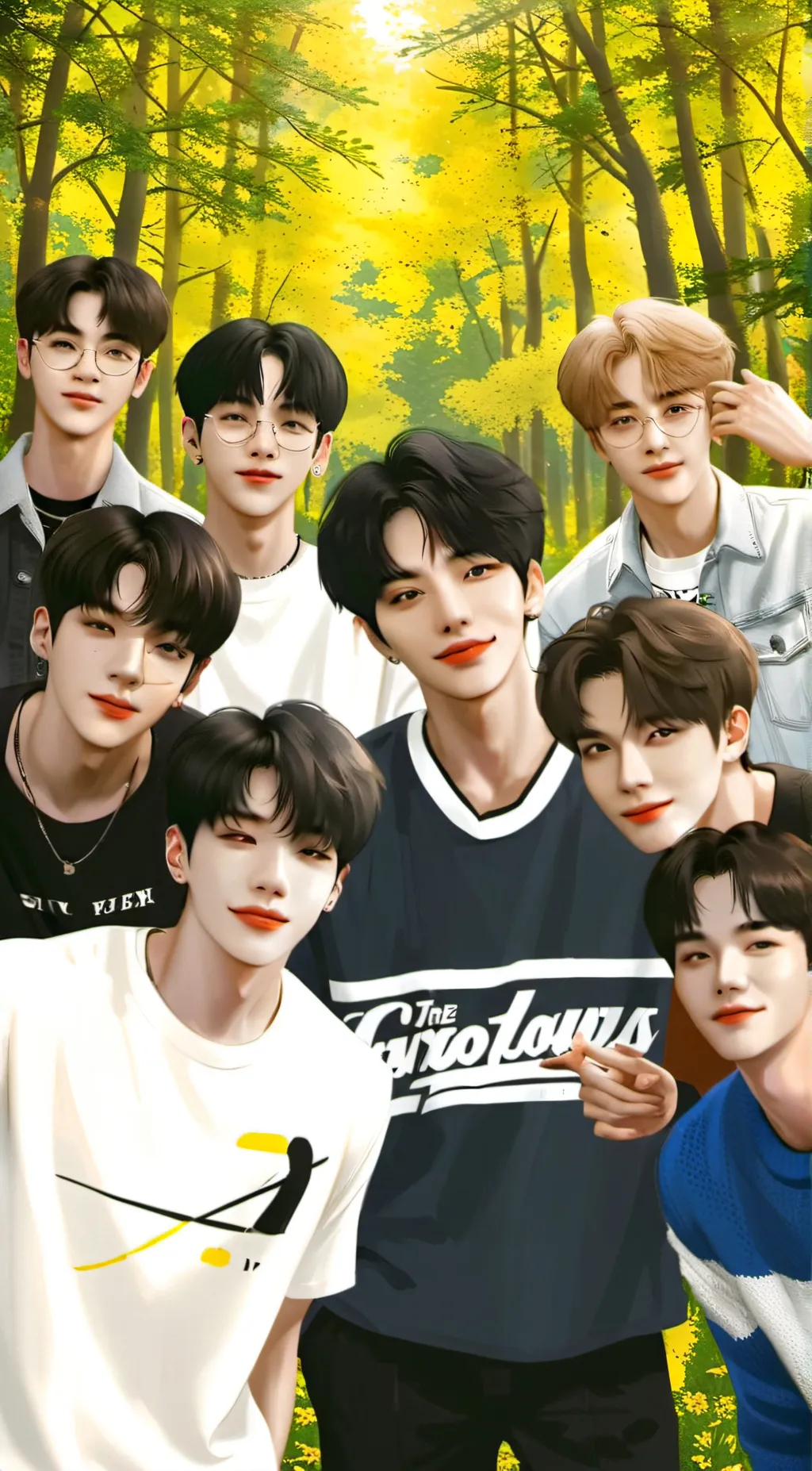 ai character: Stray kids  background