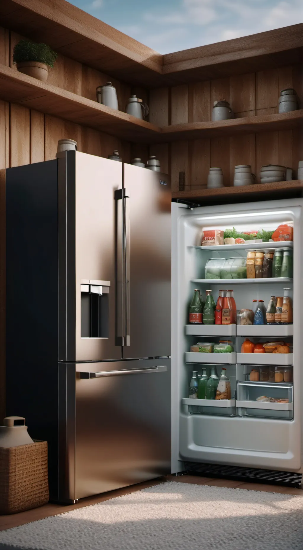 ai character: Fridge background