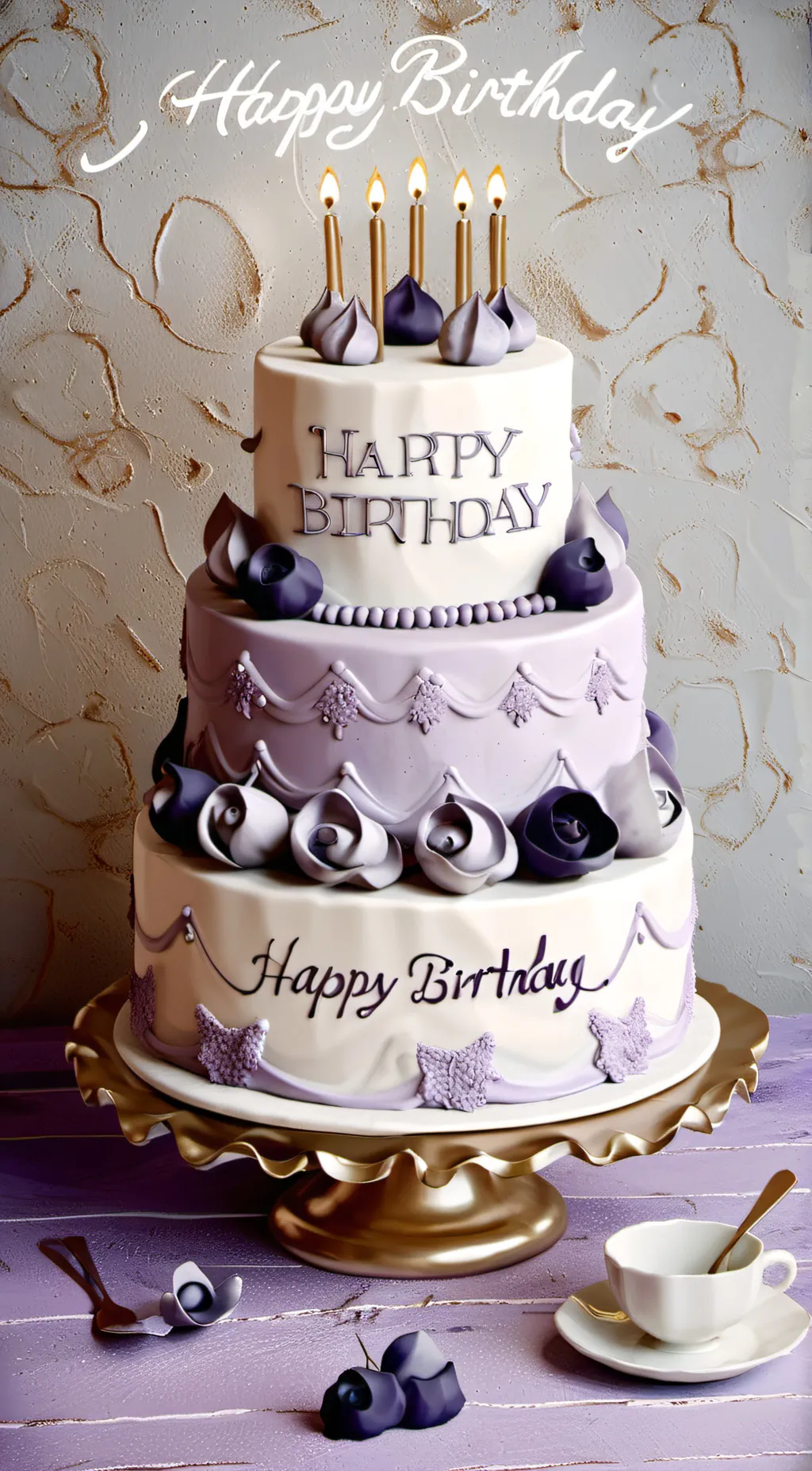 ai character: Talkie cake  background