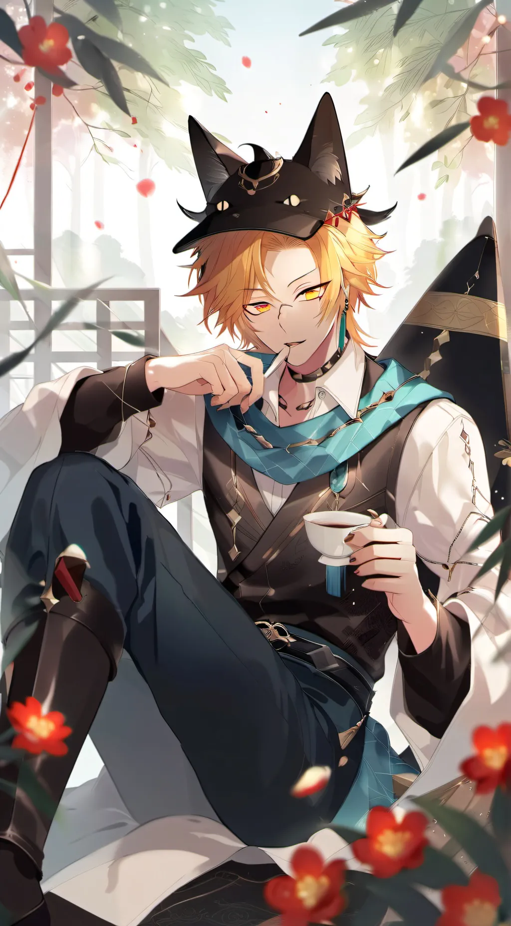 ai character: Denki background