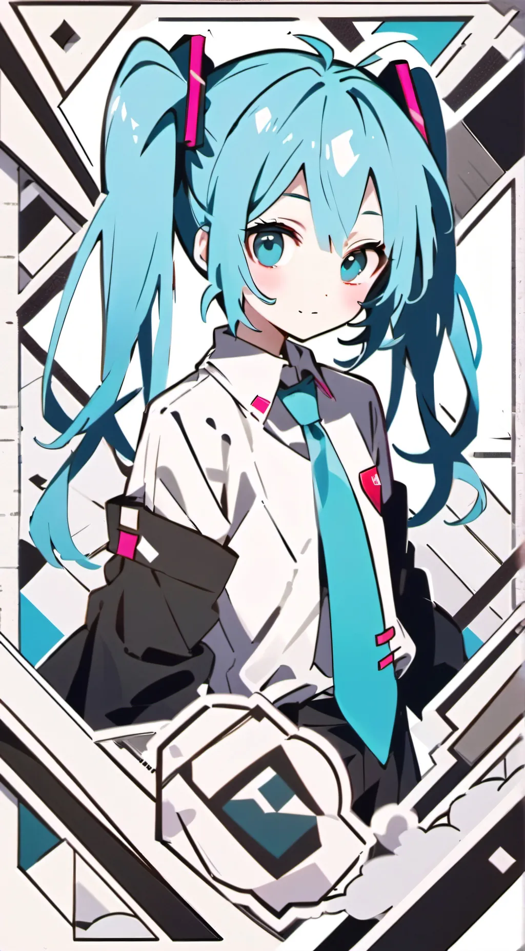 ai character: Miku!  background