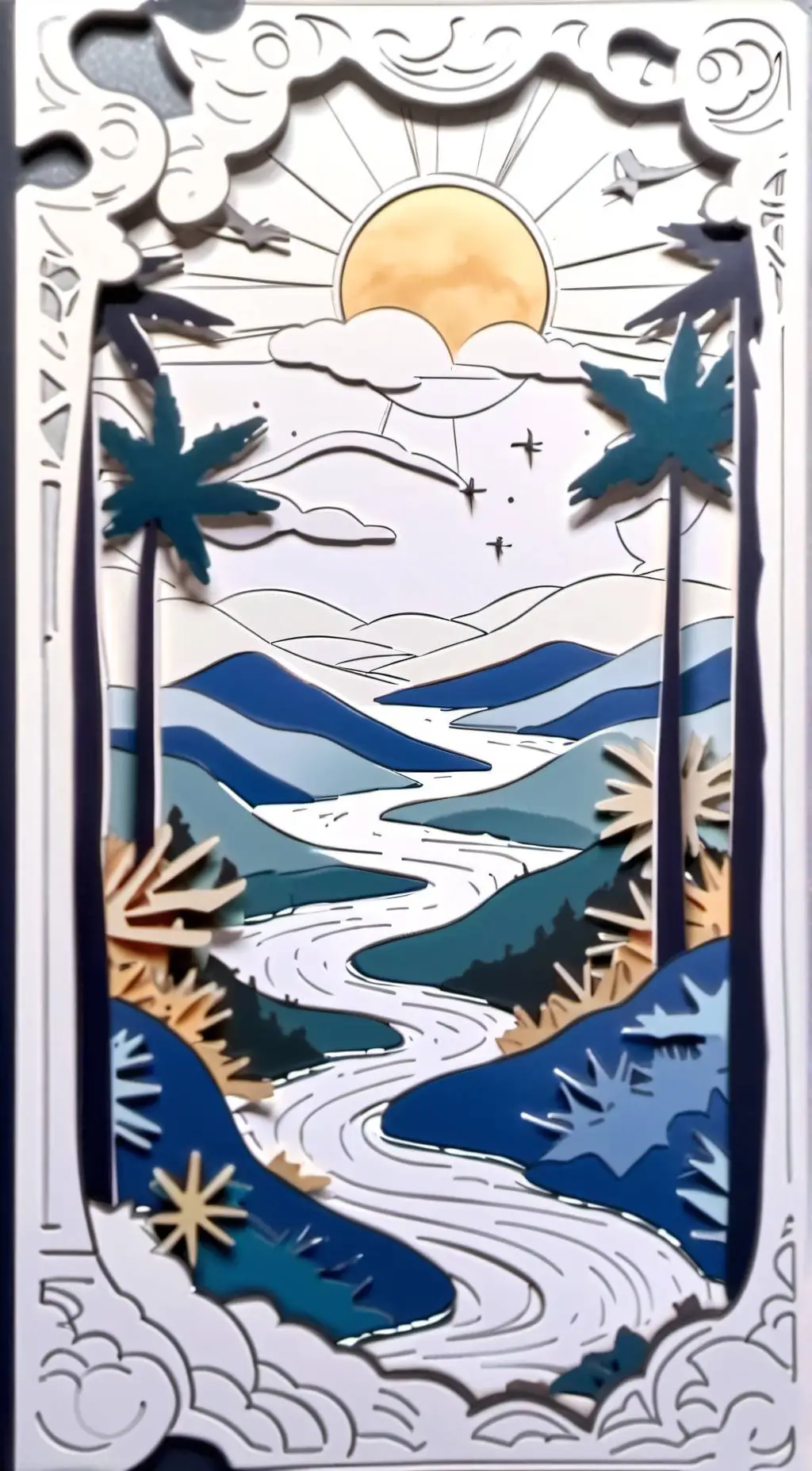 ai character: Sun and Moon show background