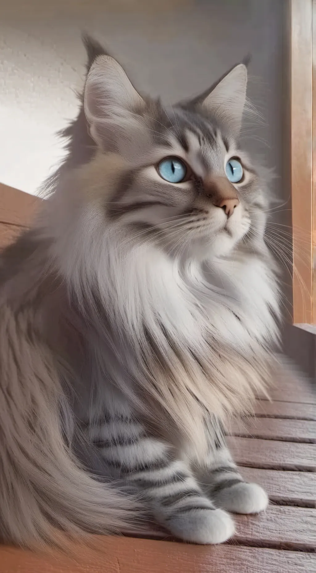 ai character: Cora🎀🤍 background