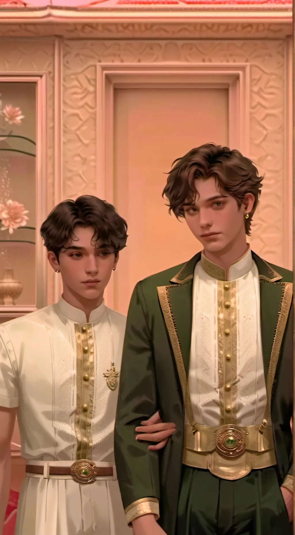 ai character: Leo and Parker  background