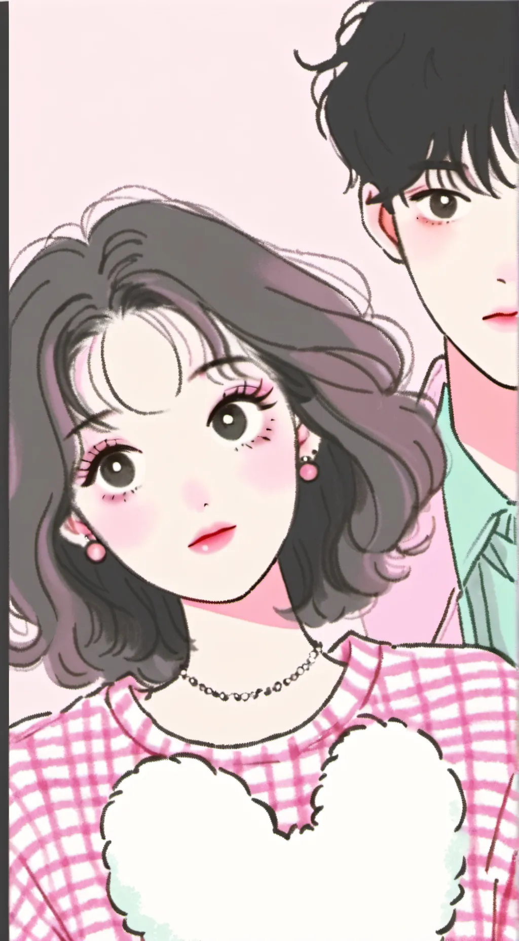 ai character: sis and brother  background